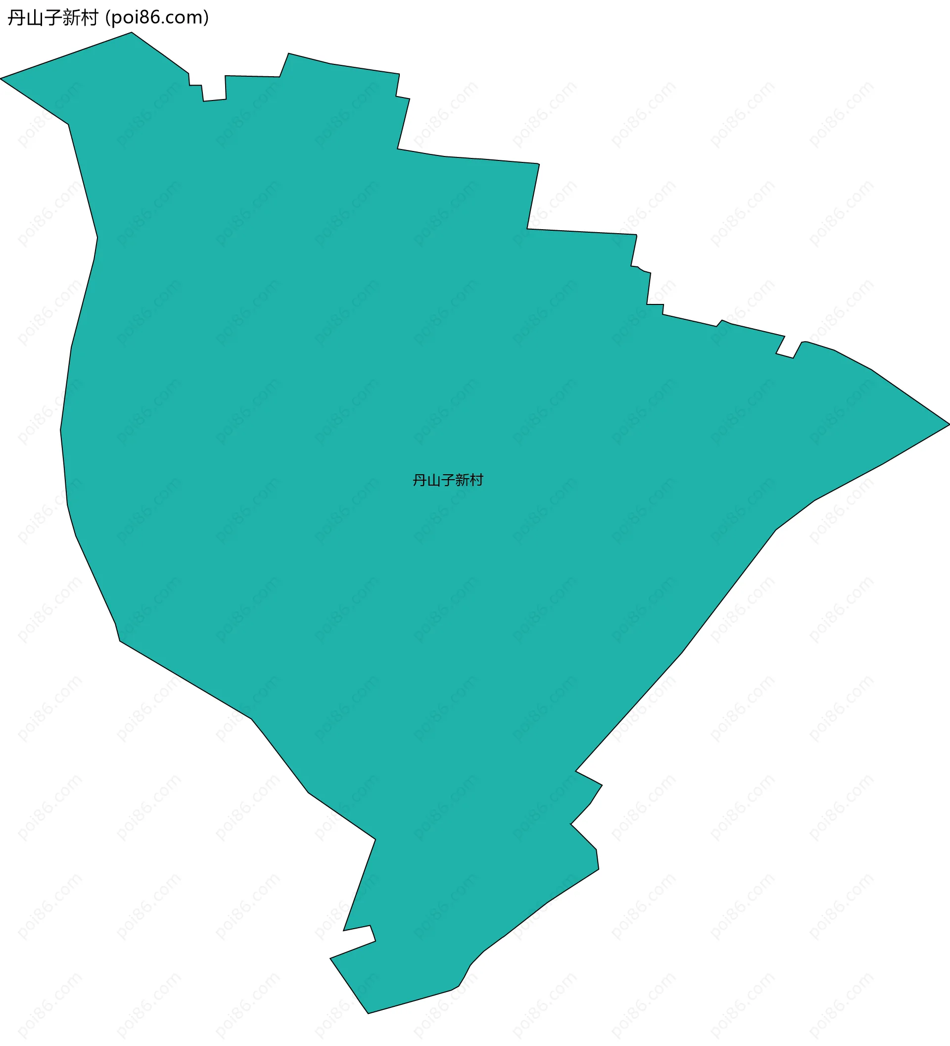 丹山子新村边界地图