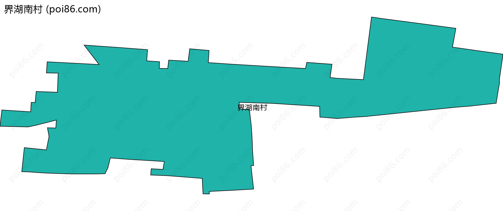 界湖南村边界地图