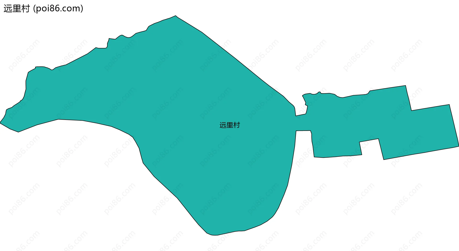 远里村边界地图