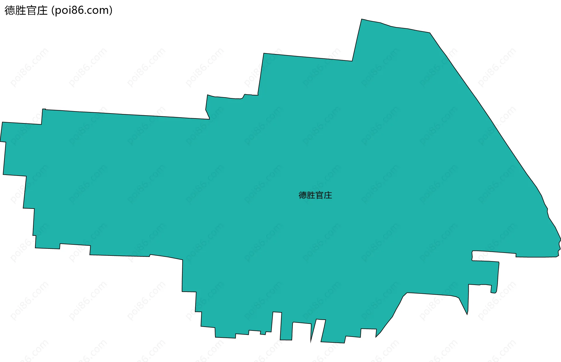 德胜官庄边界地图