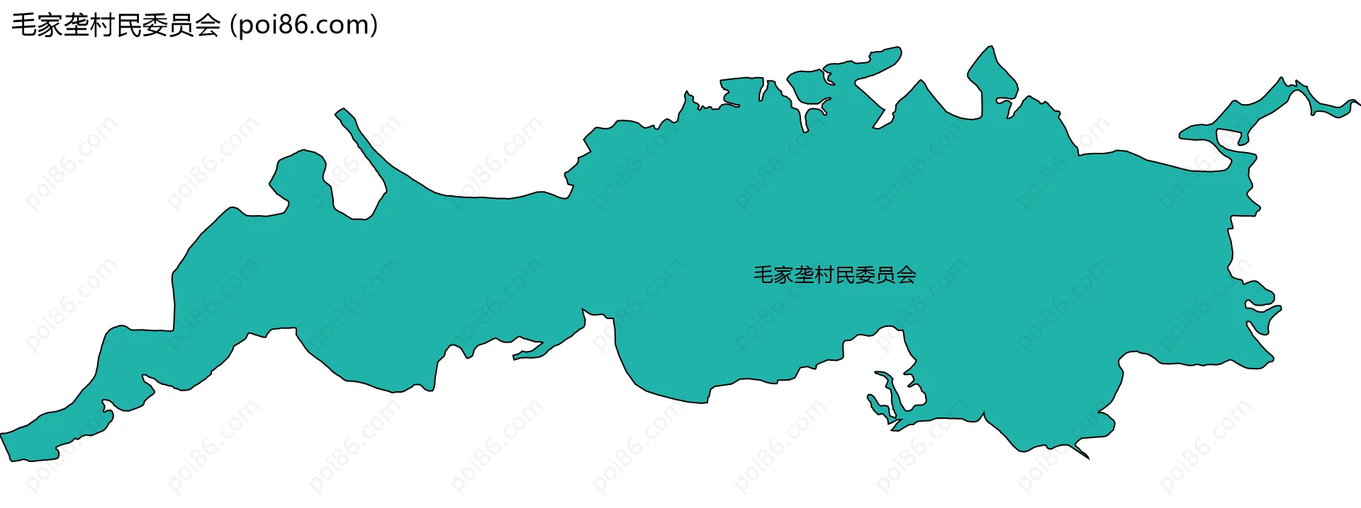 毛家垄村民委员会边界地图
