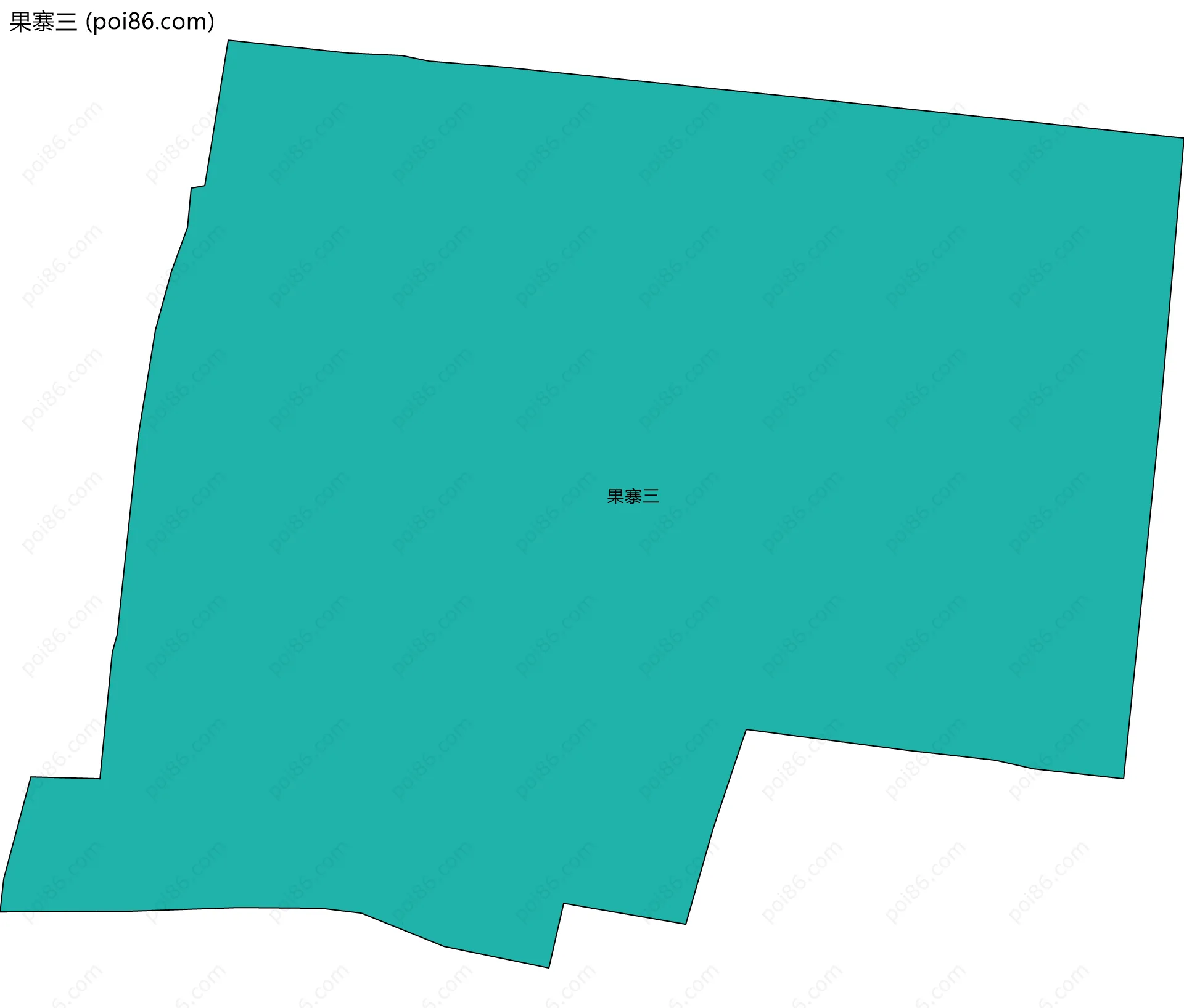 果寨三边界地图
