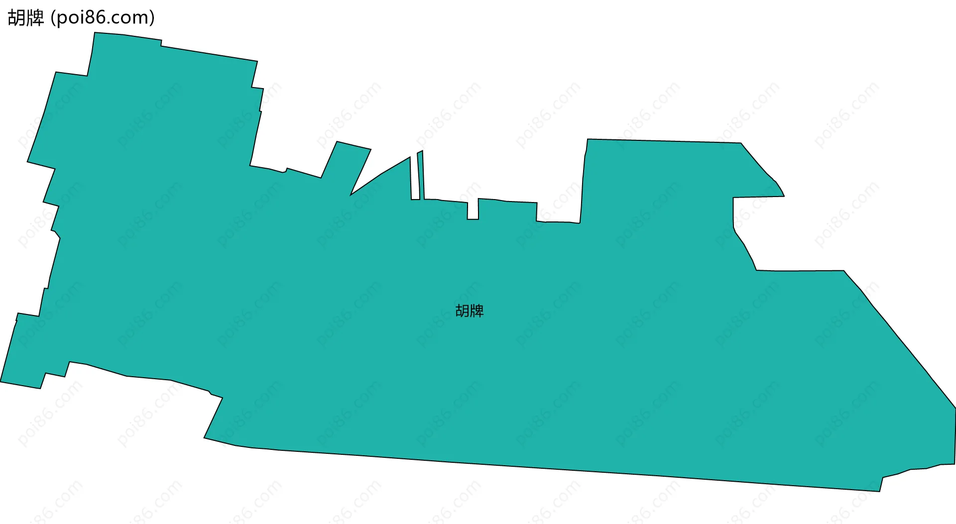 胡牌边界地图
