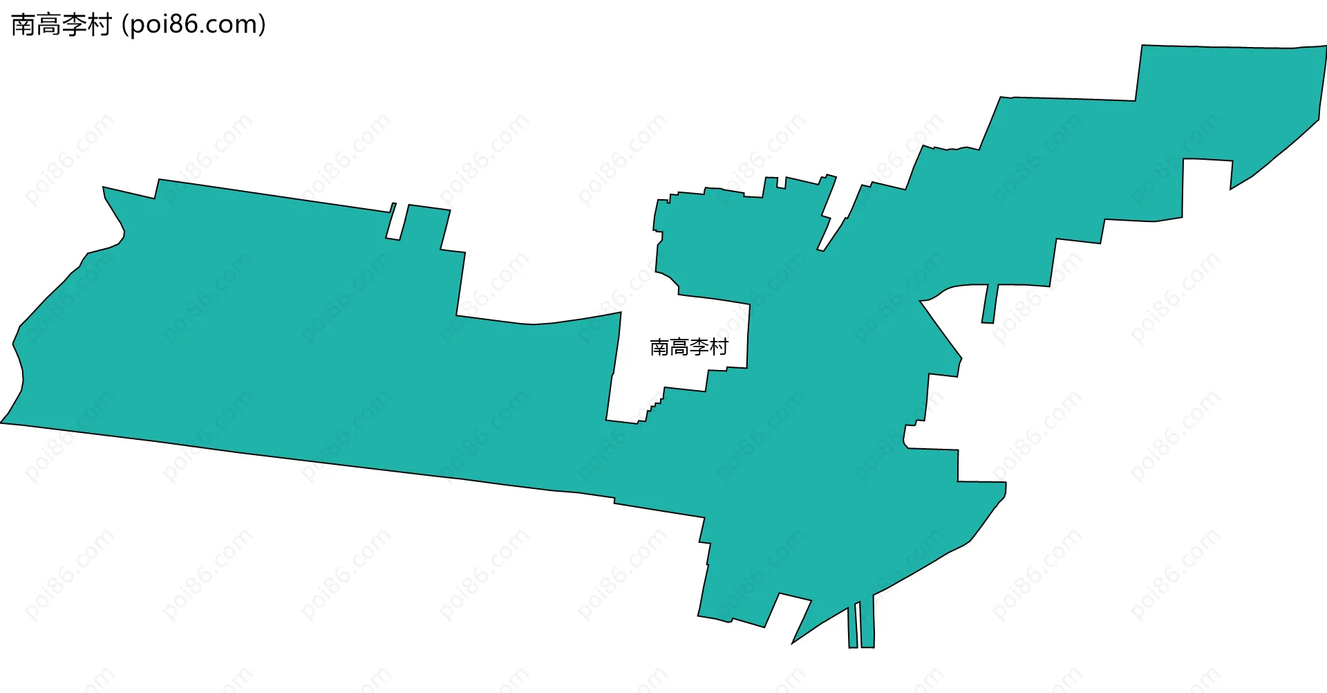 南高李村边界地图