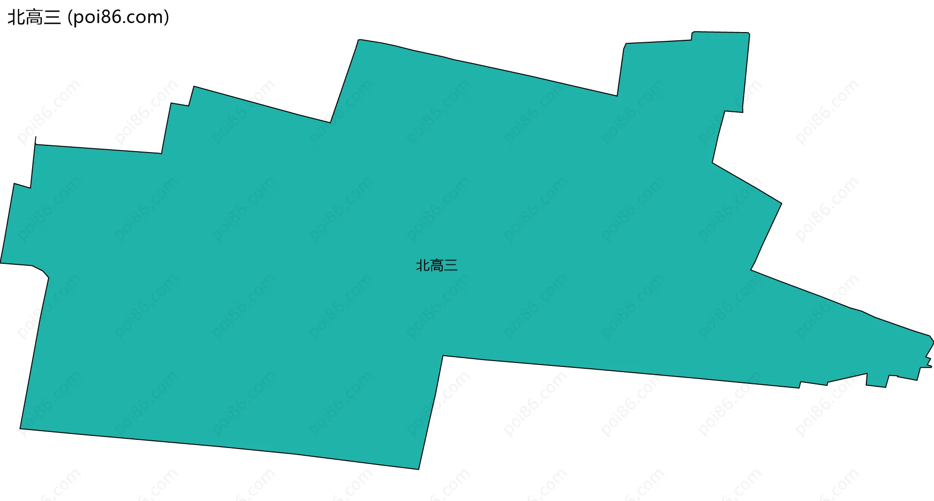 北高三边界地图