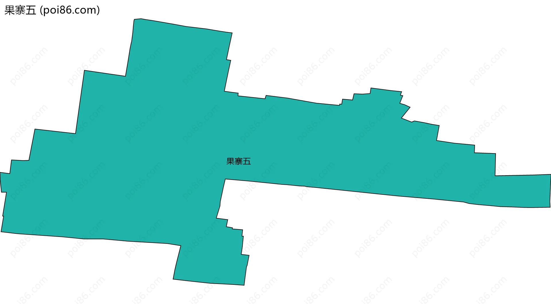 果寨五边界地图