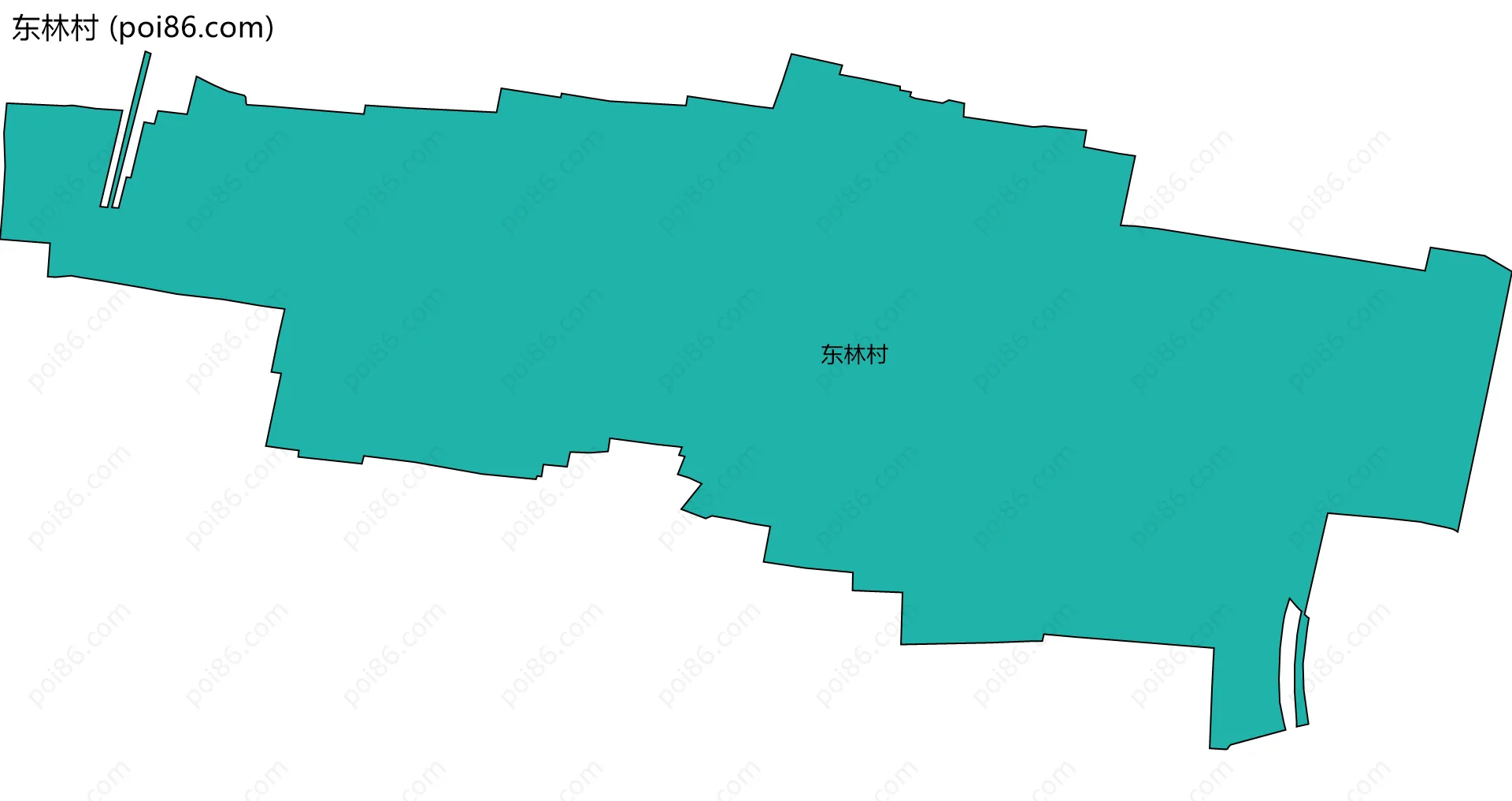 东林村边界地图