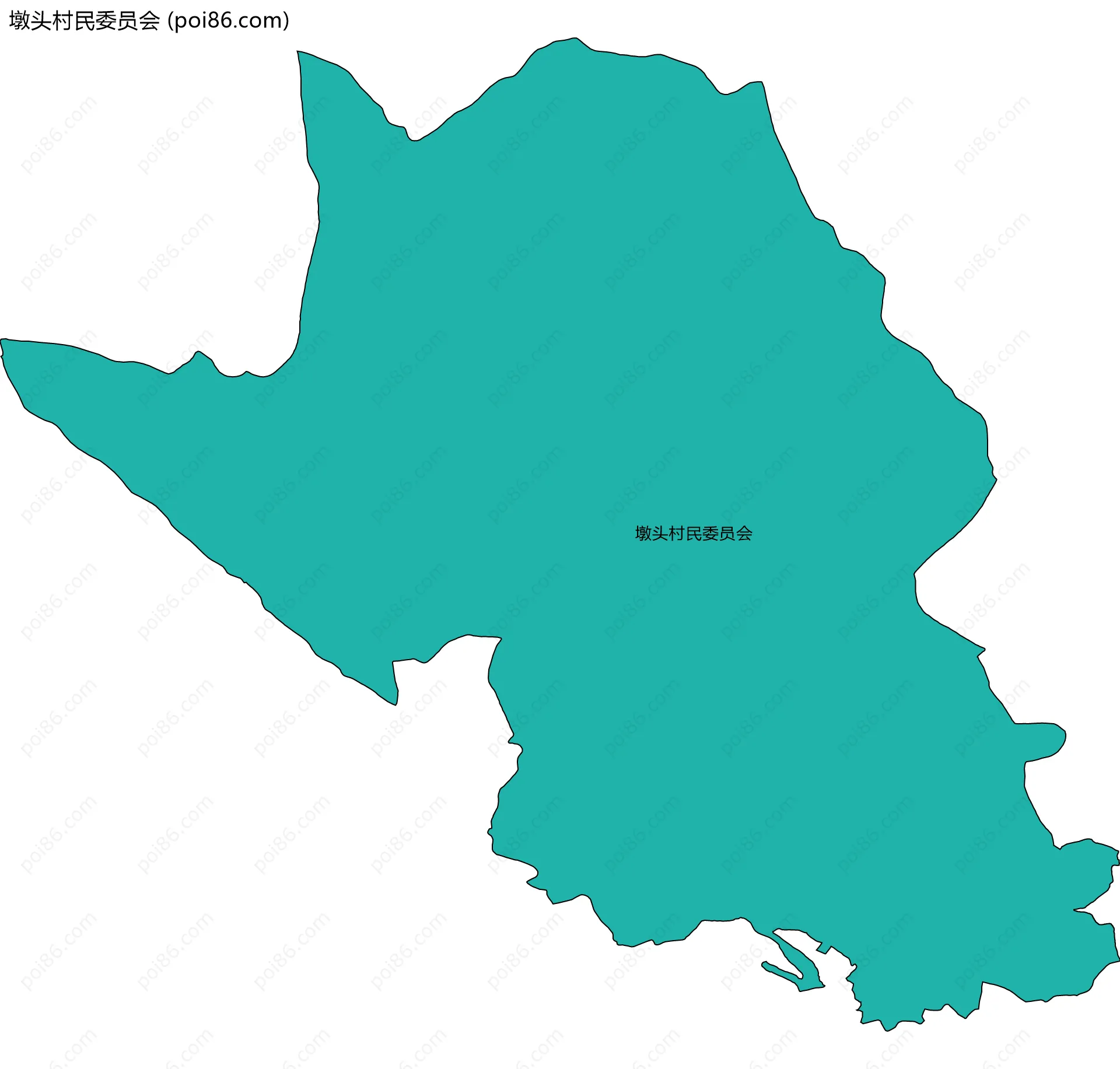 墩头村民委员会边界地图