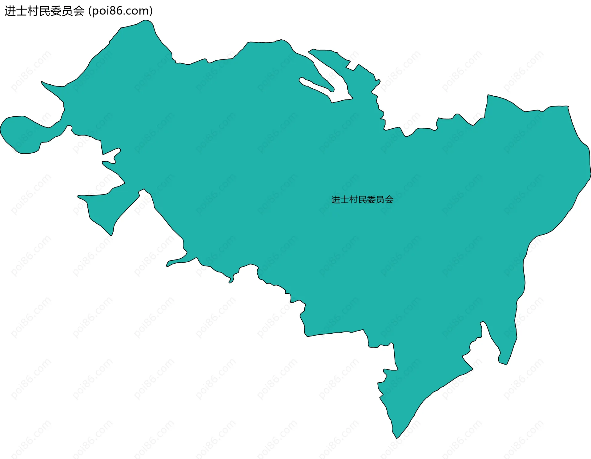 进士村民委员会边界地图