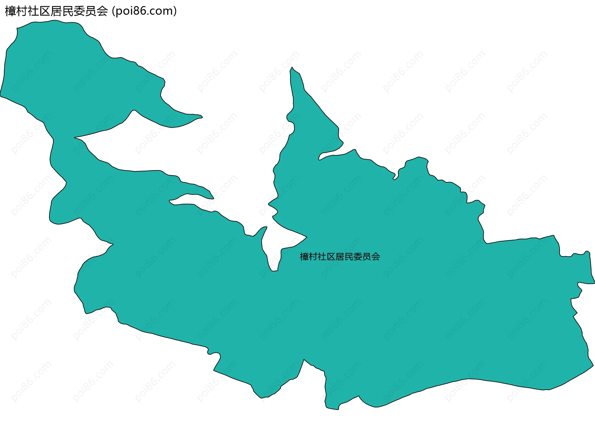 樟村社区居民委员会边界地图