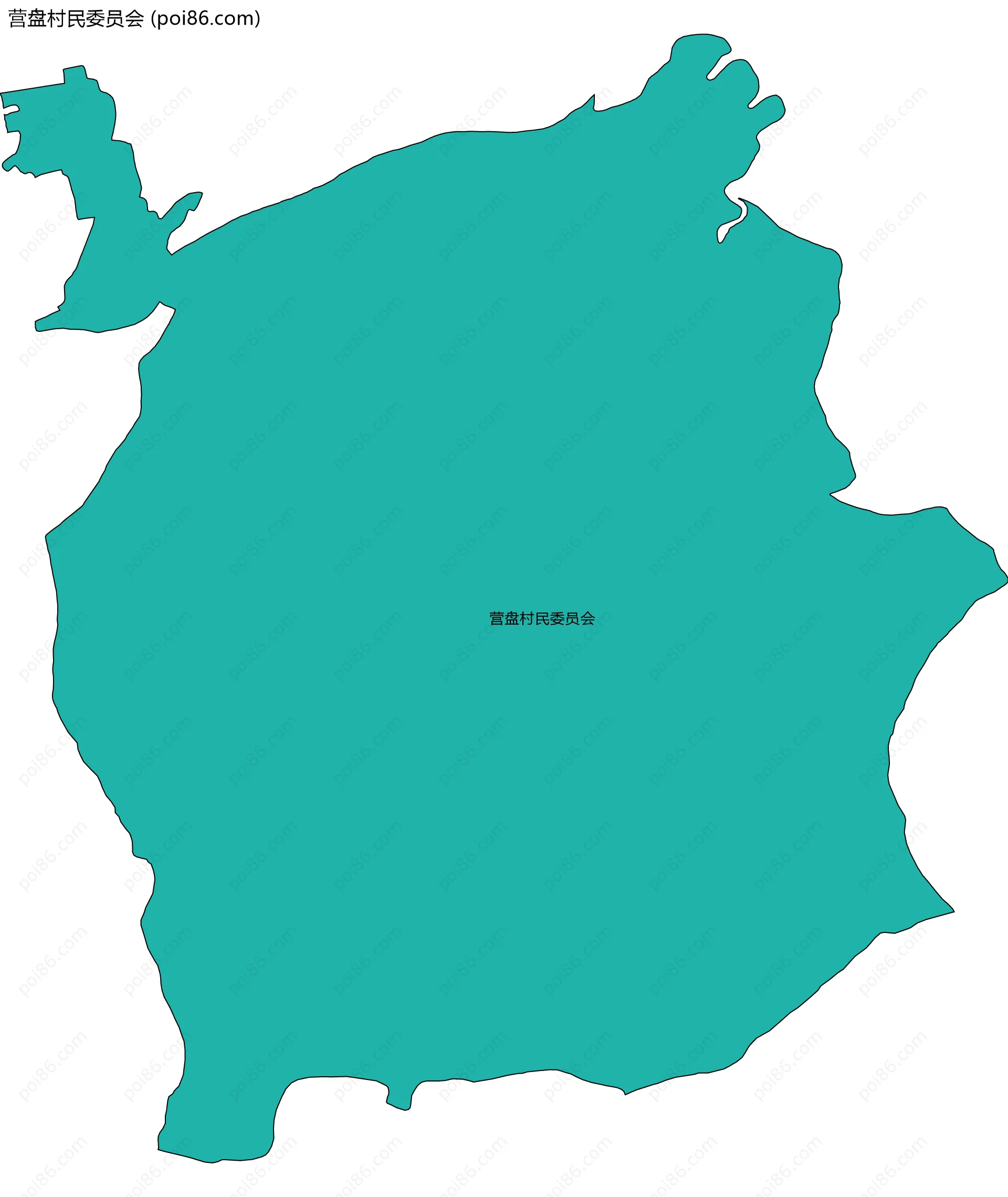 营盘村民委员会边界地图