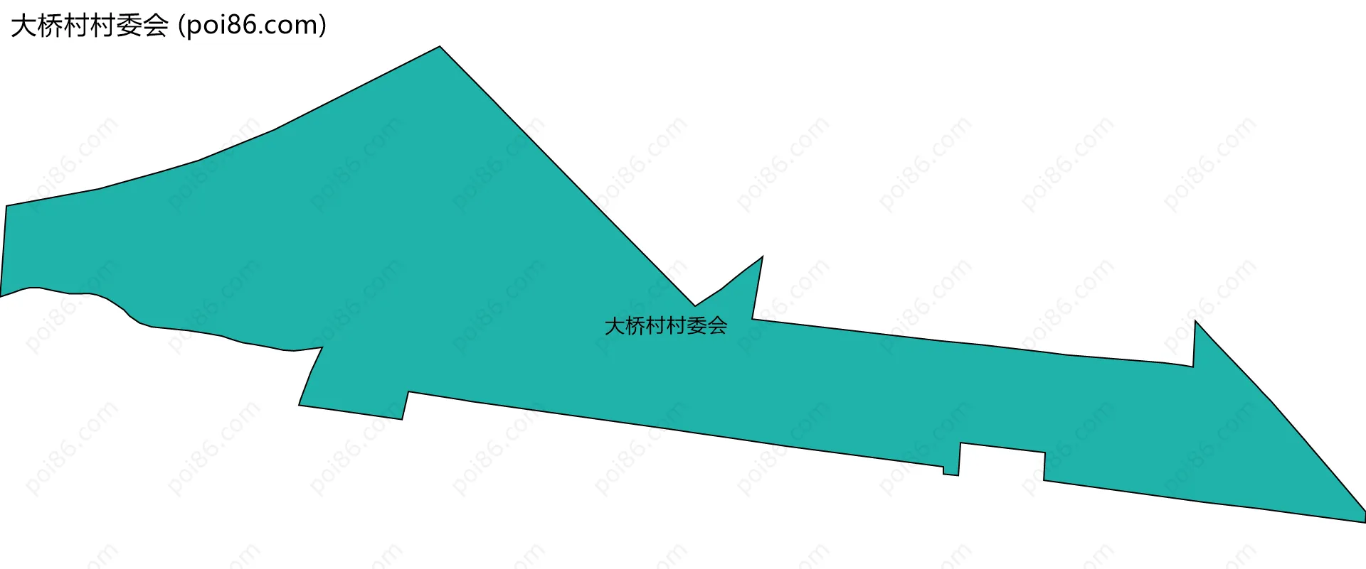 大桥村村委会边界地图