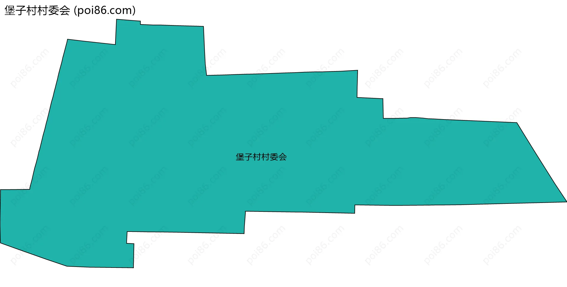 堡子村村委会边界地图