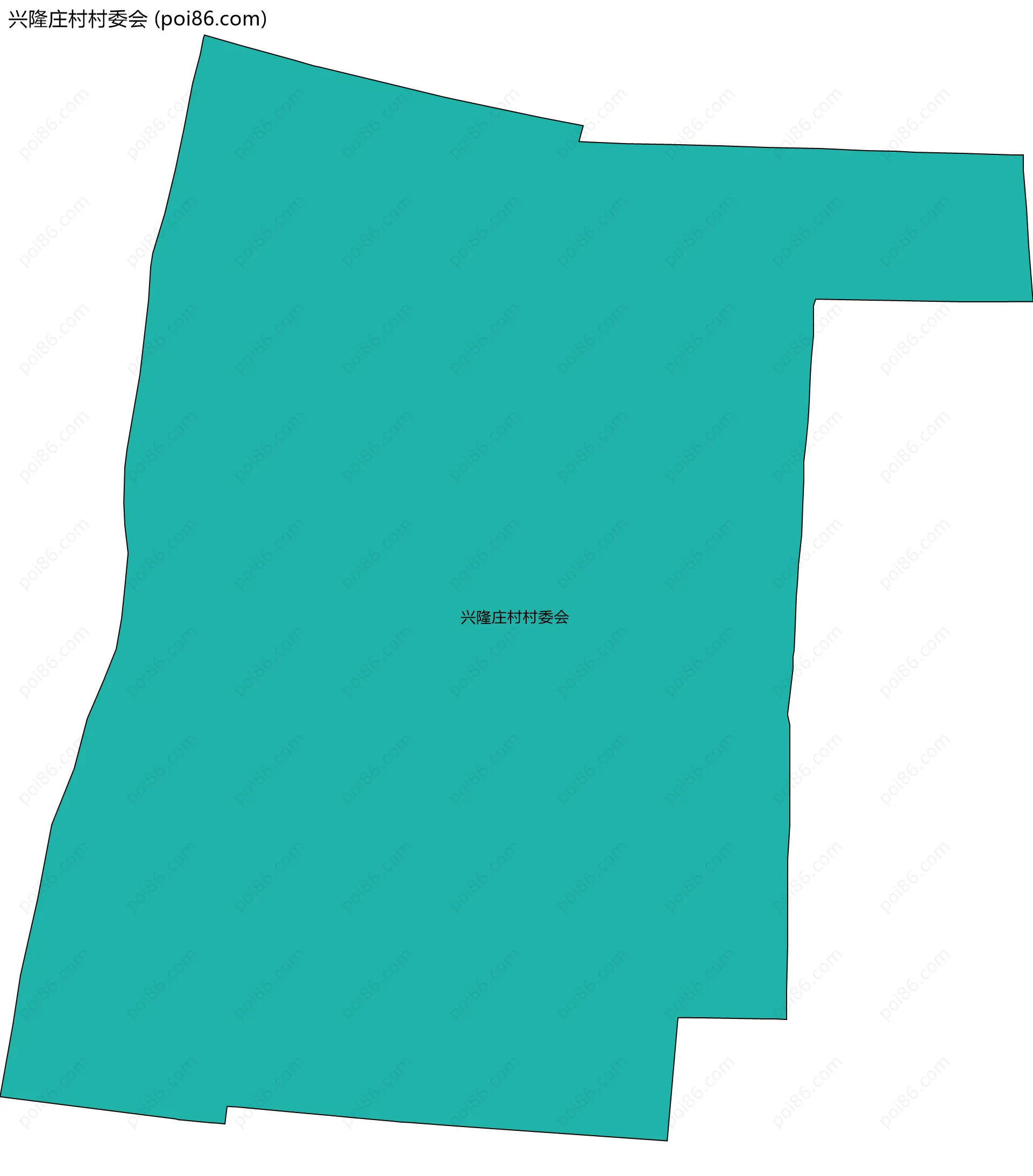 兴隆庄村村委会边界地图