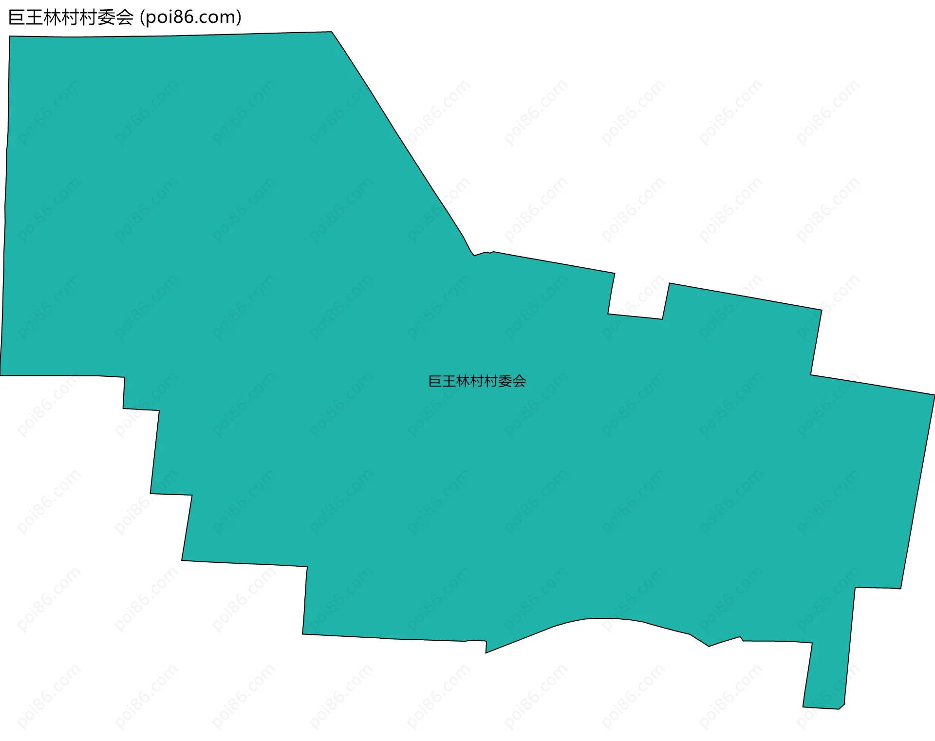 巨王林村村委会边界地图