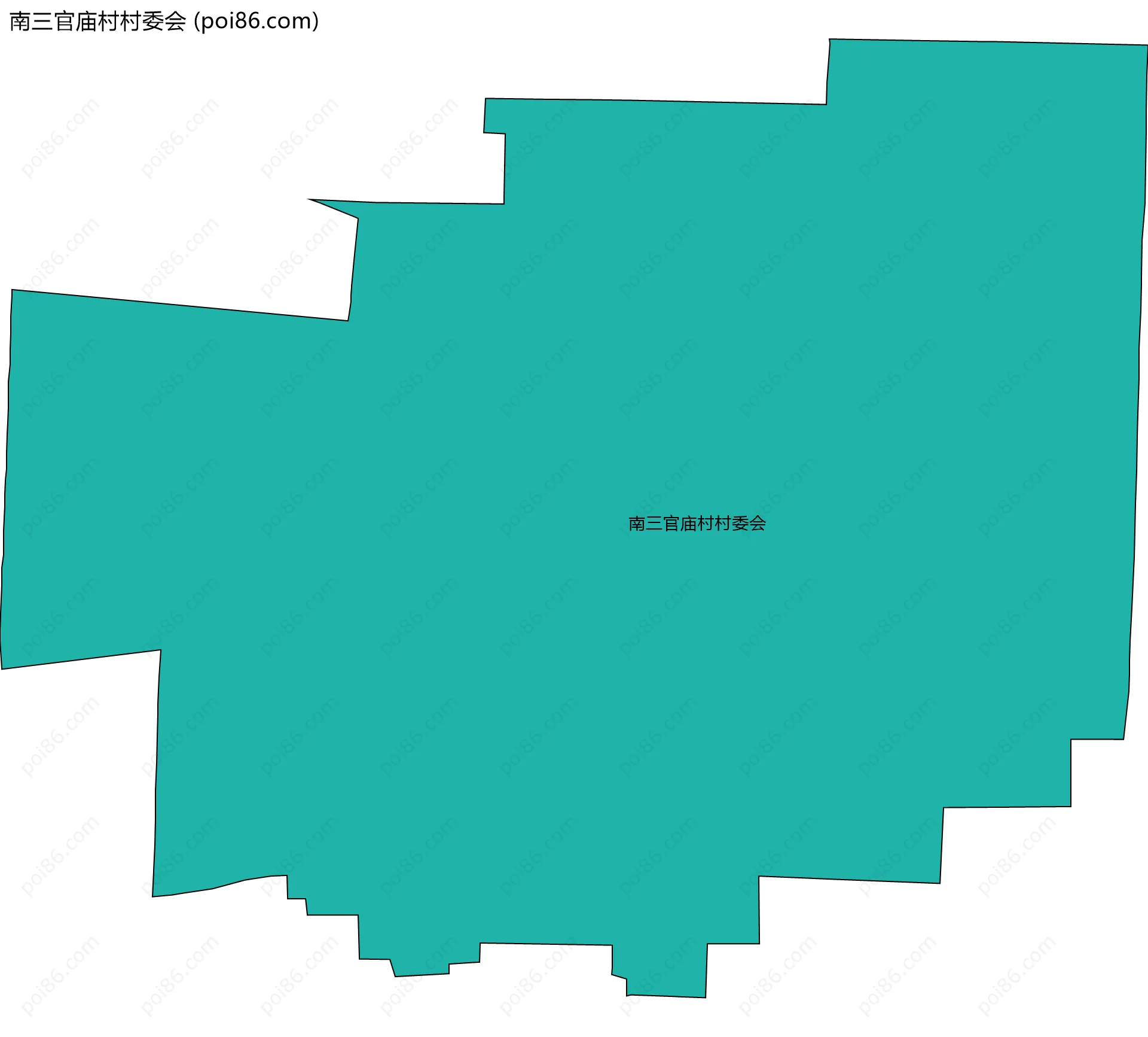 南三官庙村村委会边界地图