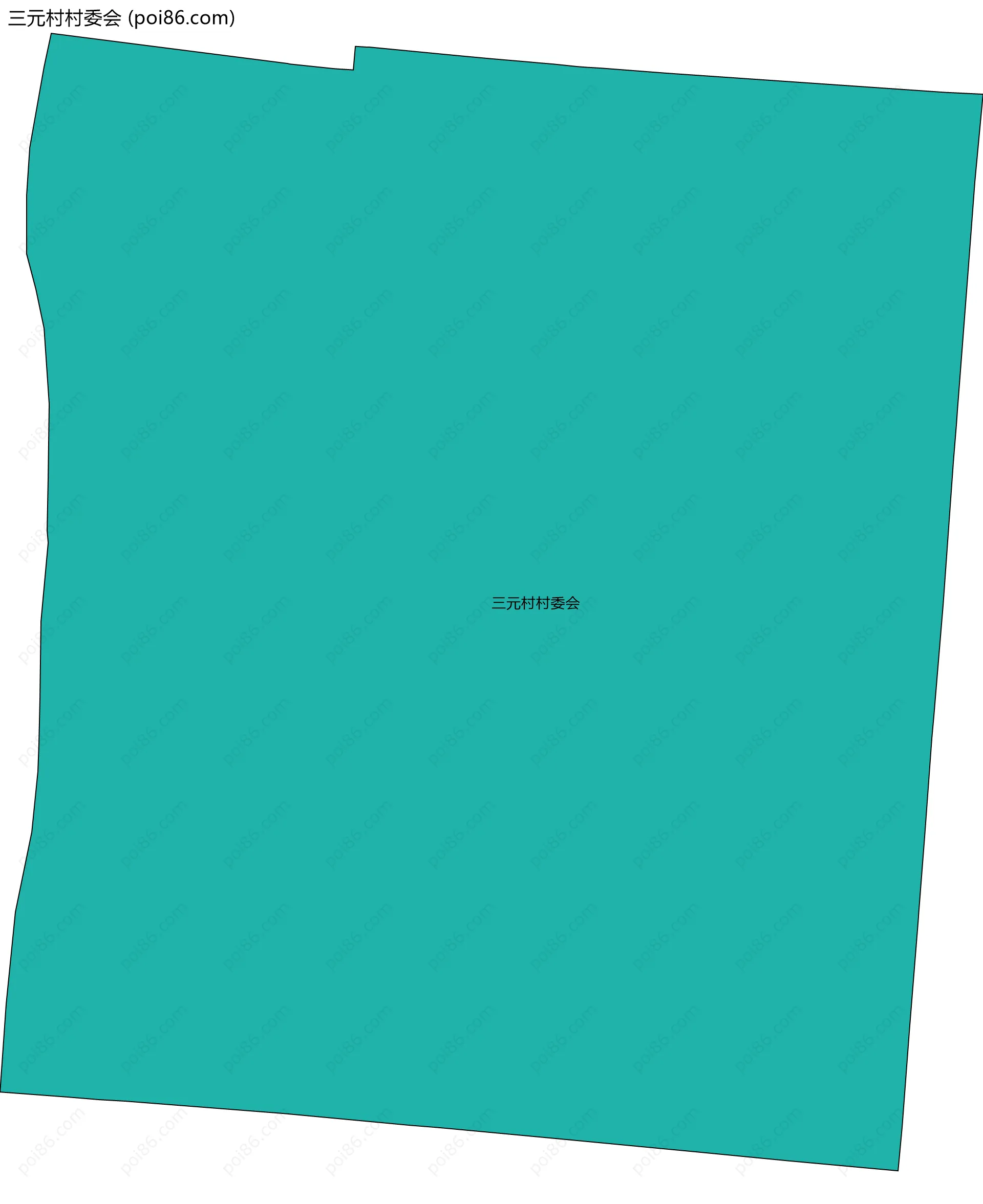 三元村村委会边界地图