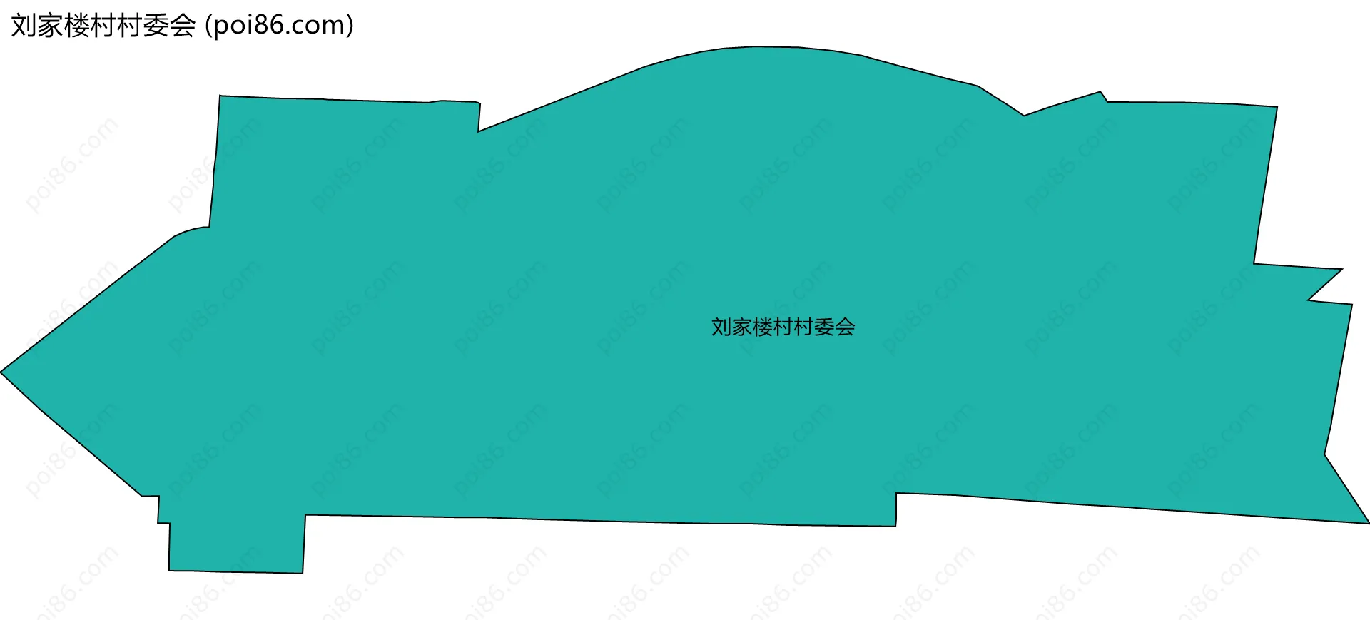 刘家楼村村委会边界地图