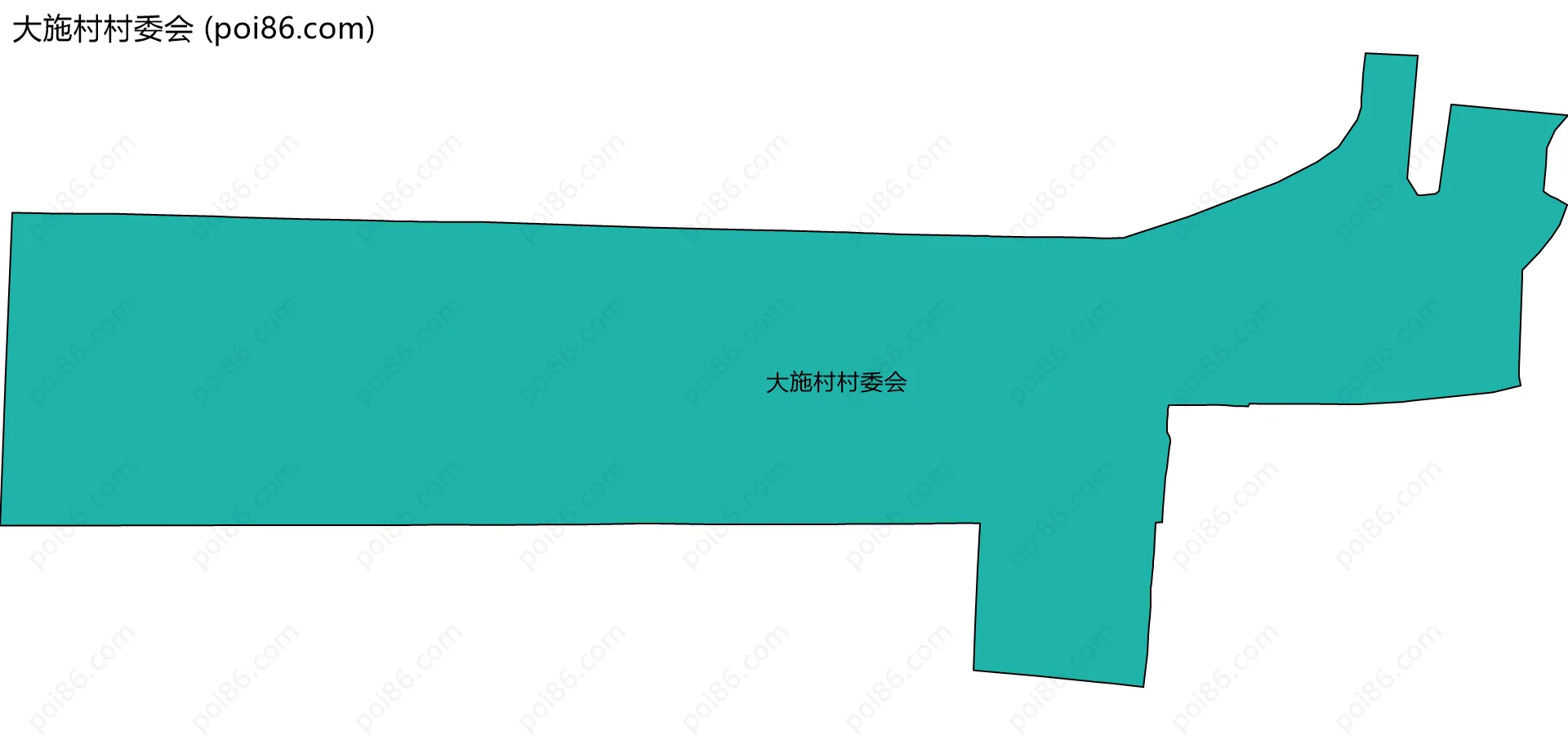 大施村村委会边界地图