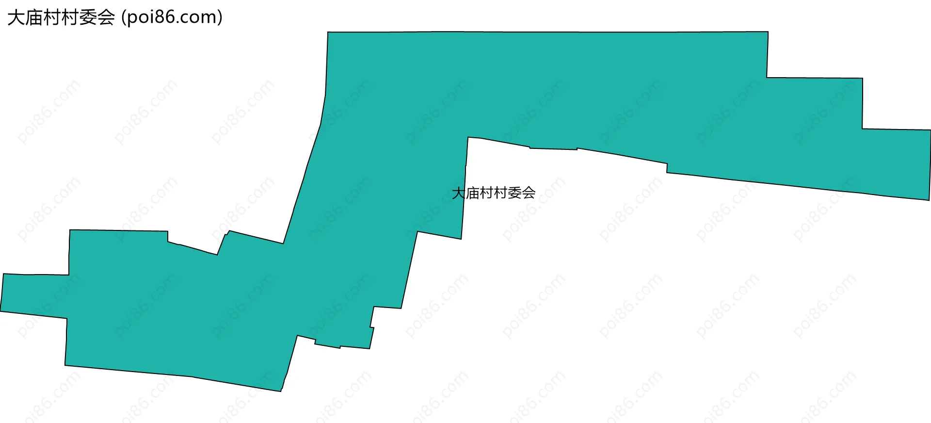 大庙村村委会边界地图