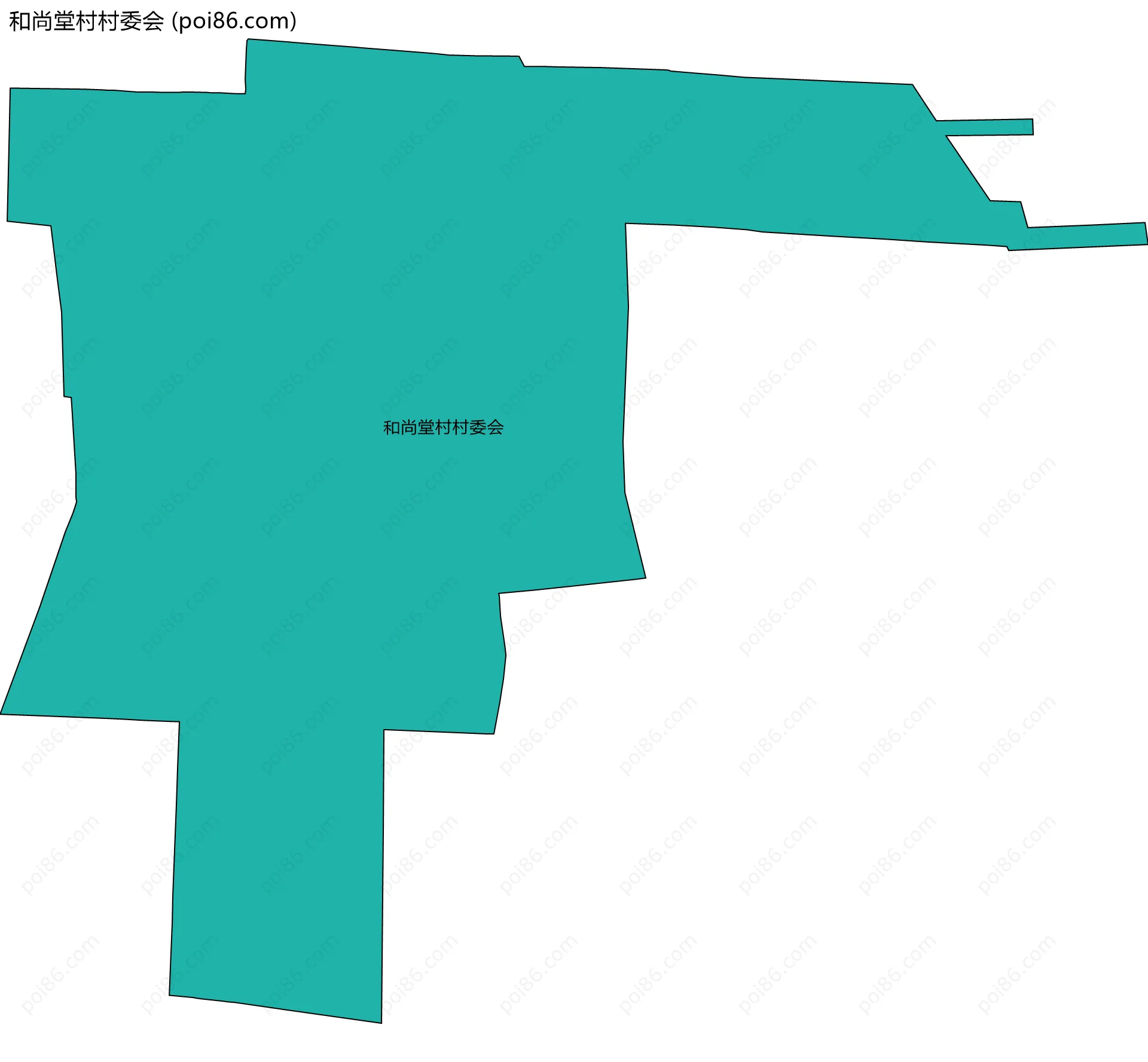和尚堂村村委会边界地图