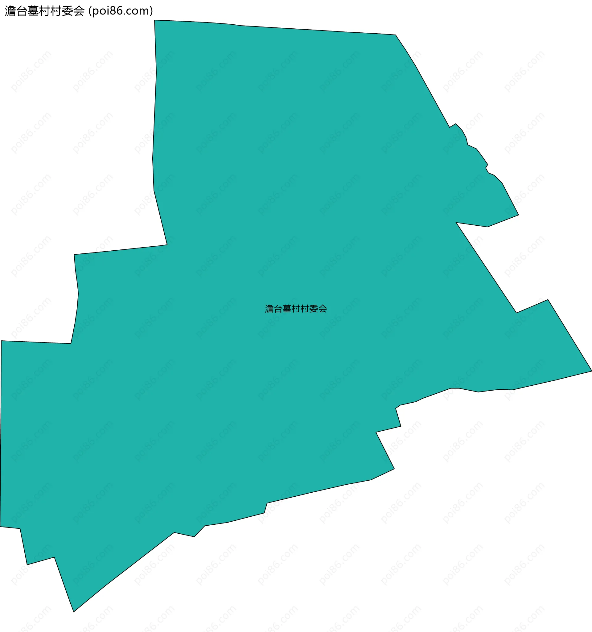 澹台墓村村委会边界地图