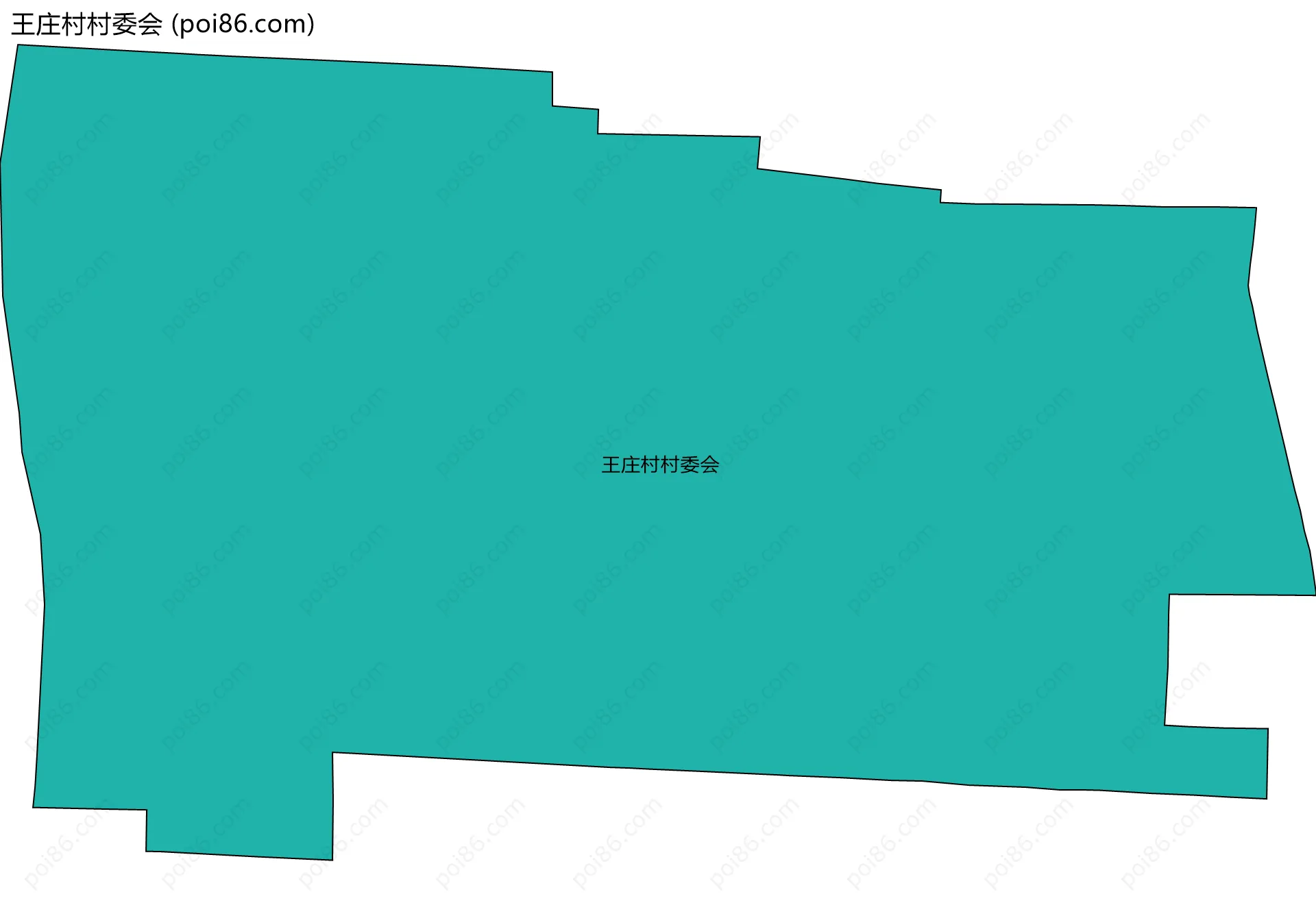 王庄村村委会边界地图