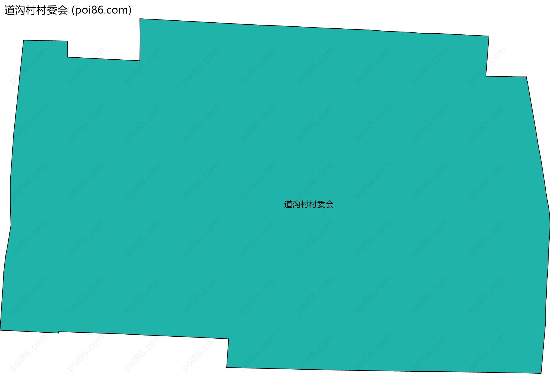 道沟村村委会边界地图