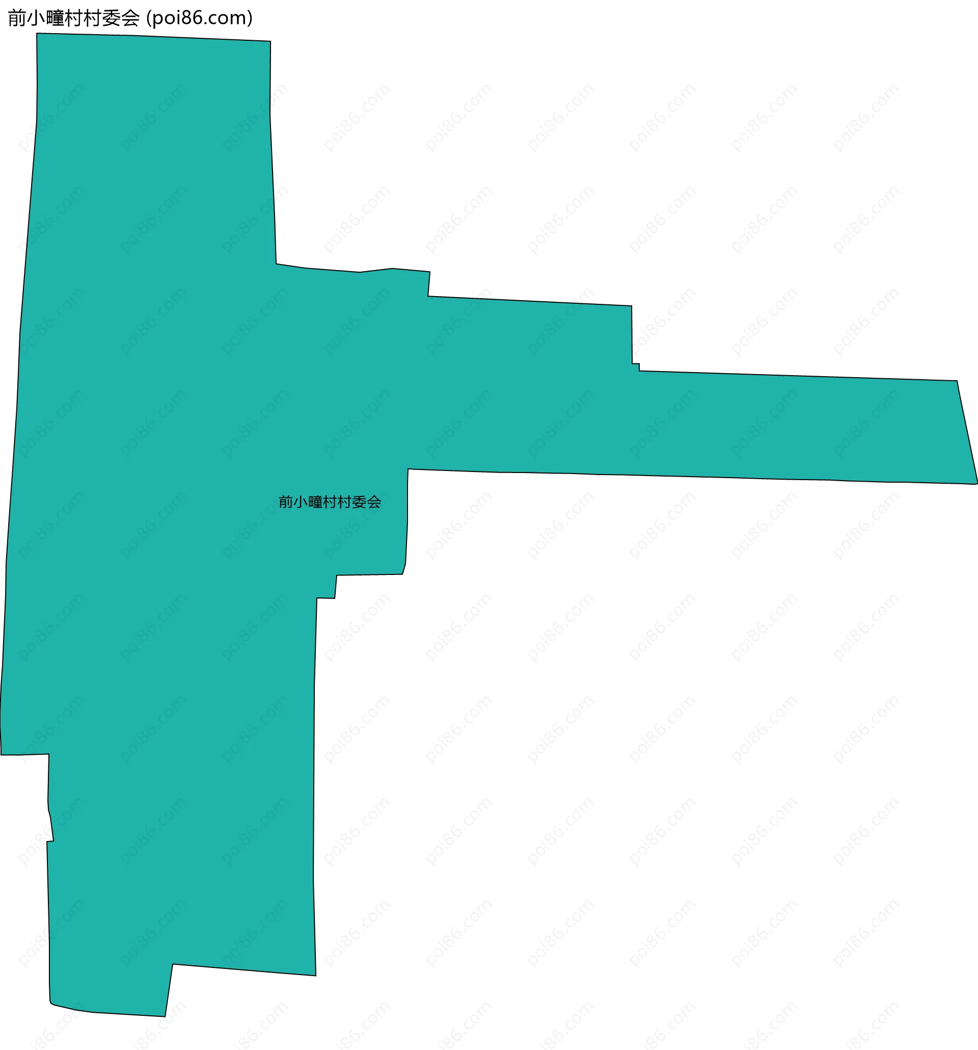 前小疃村村委会边界地图