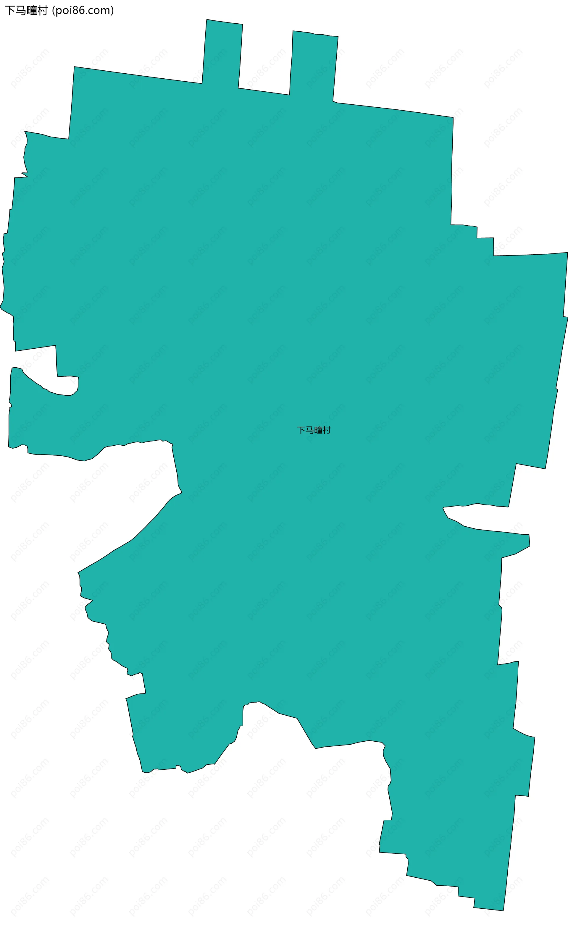 下马疃村边界地图
