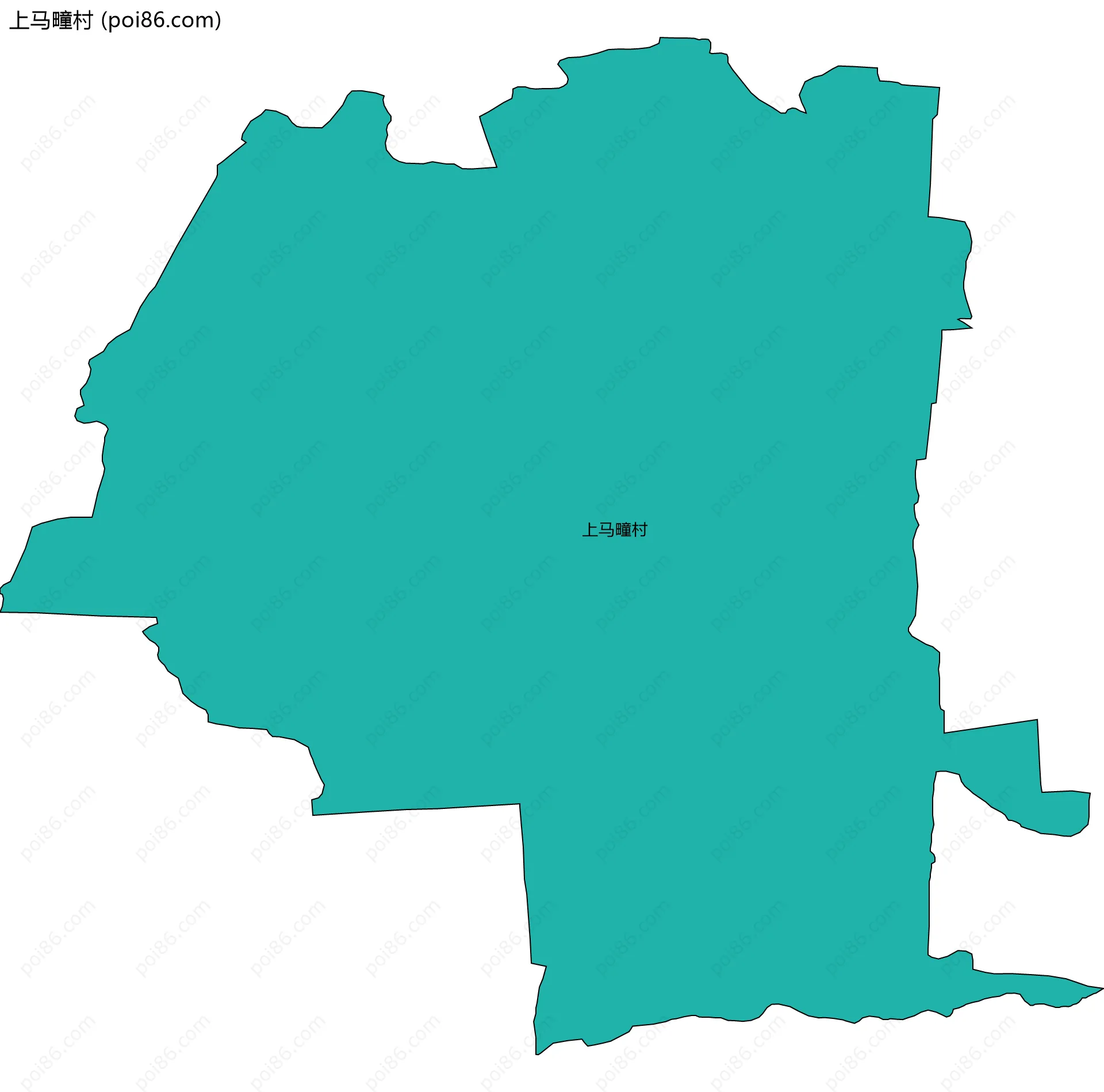 上马疃村边界地图