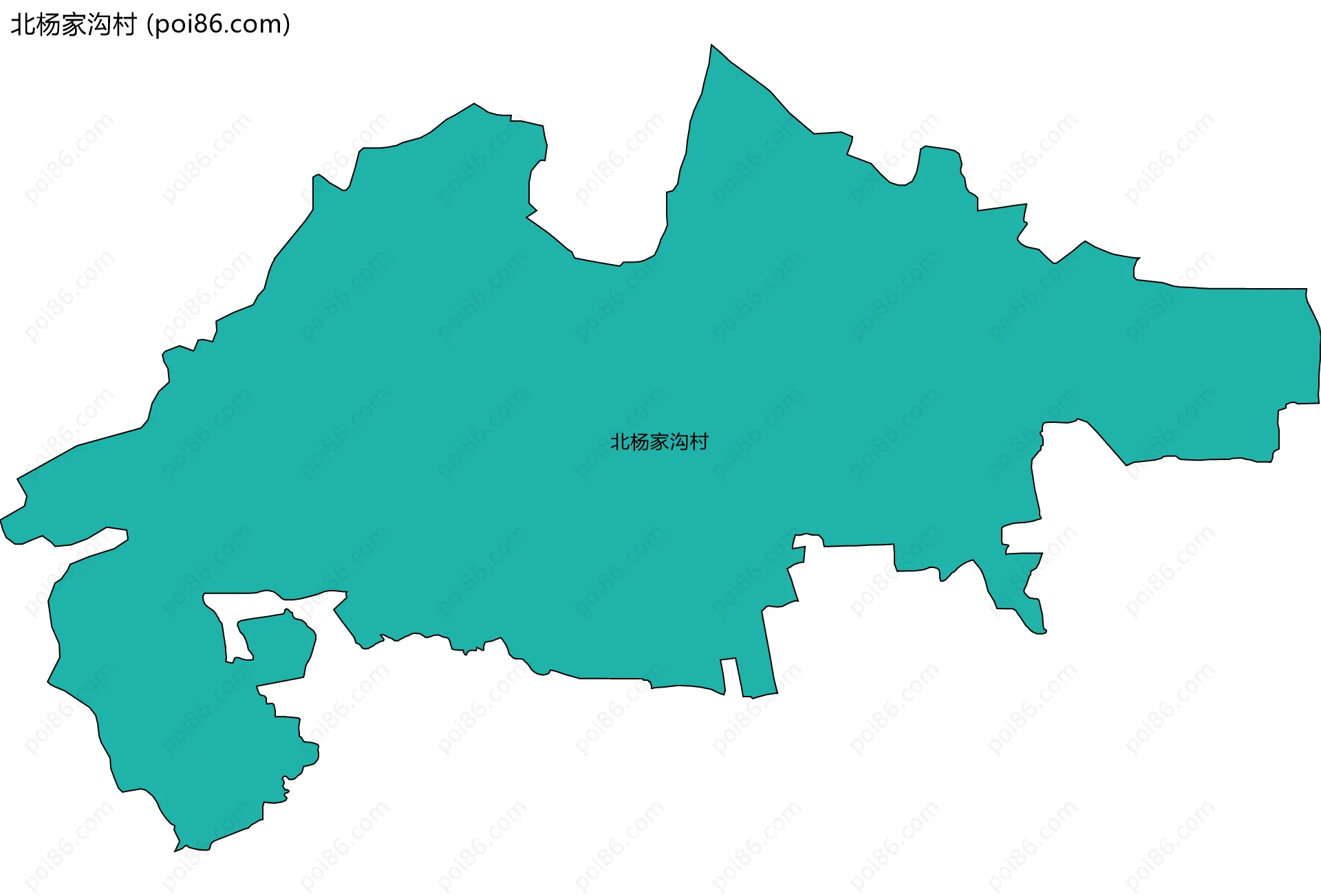 北杨家沟村边界地图