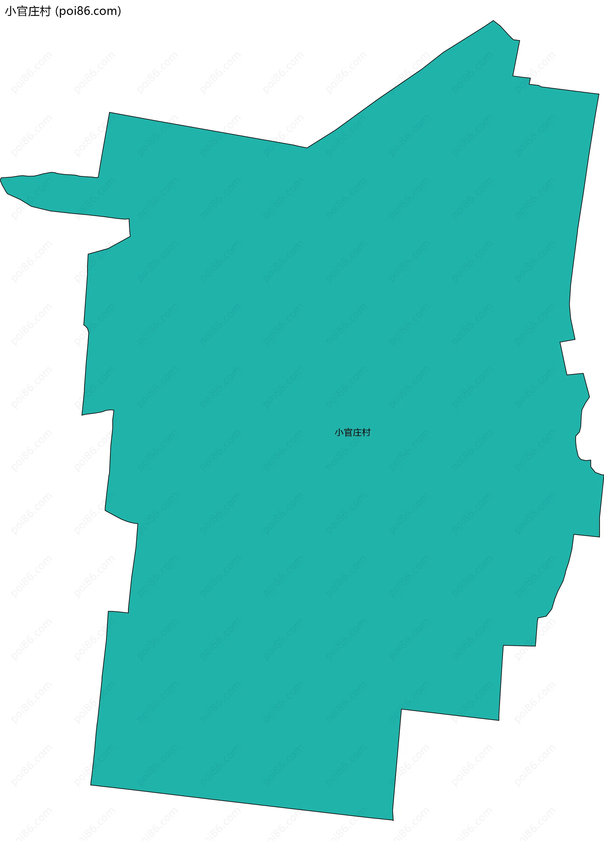 小官庄村边界地图