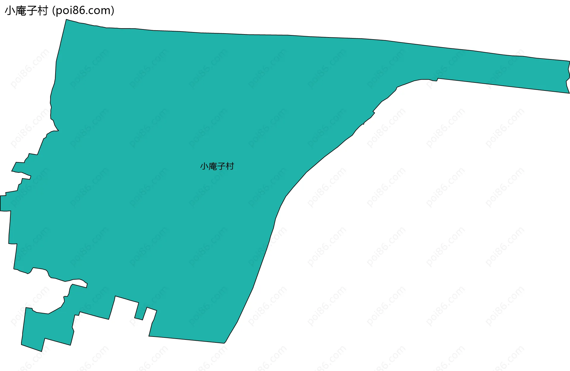 小庵子村边界地图