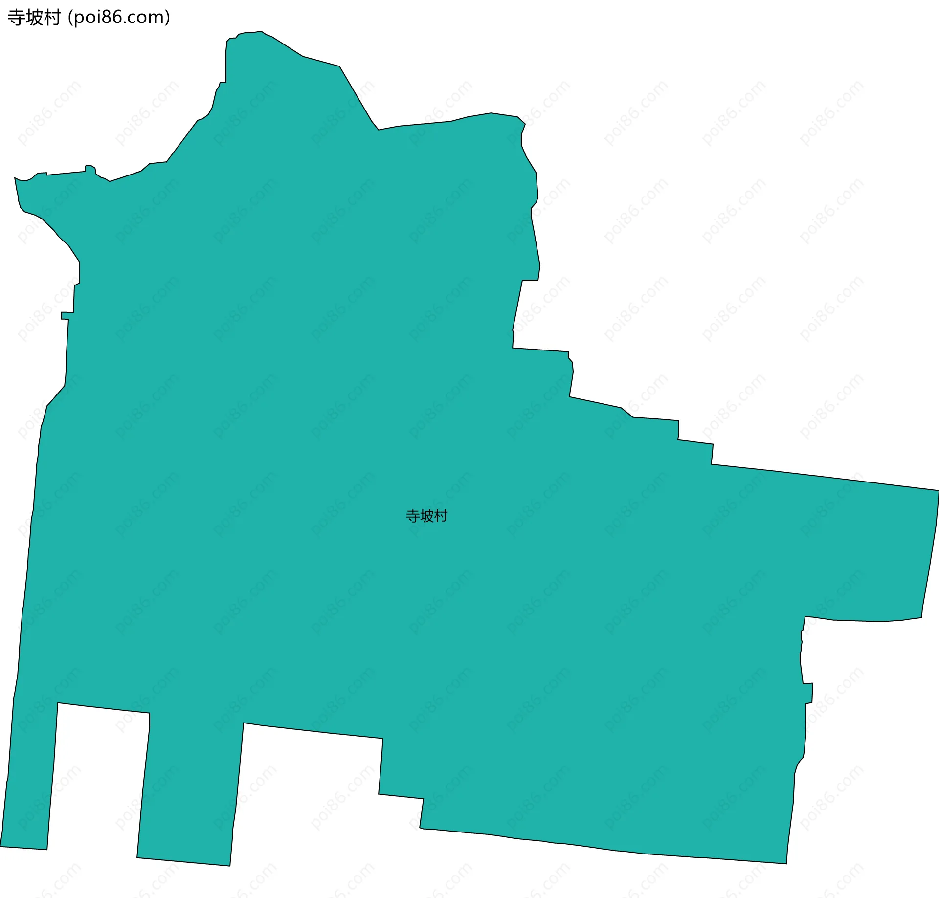 寺坡村边界地图