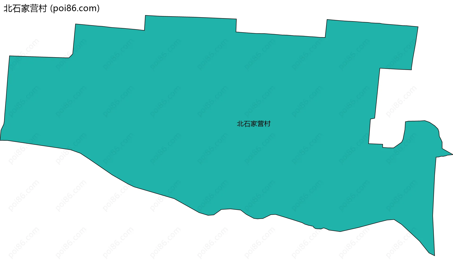 北石家营村边界地图