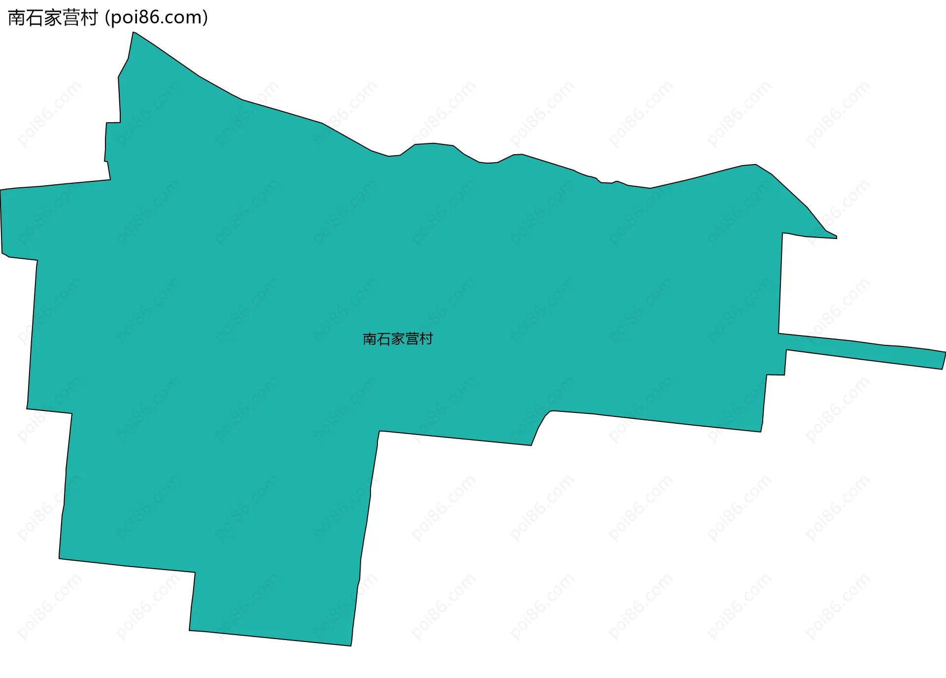 南石家营村边界地图