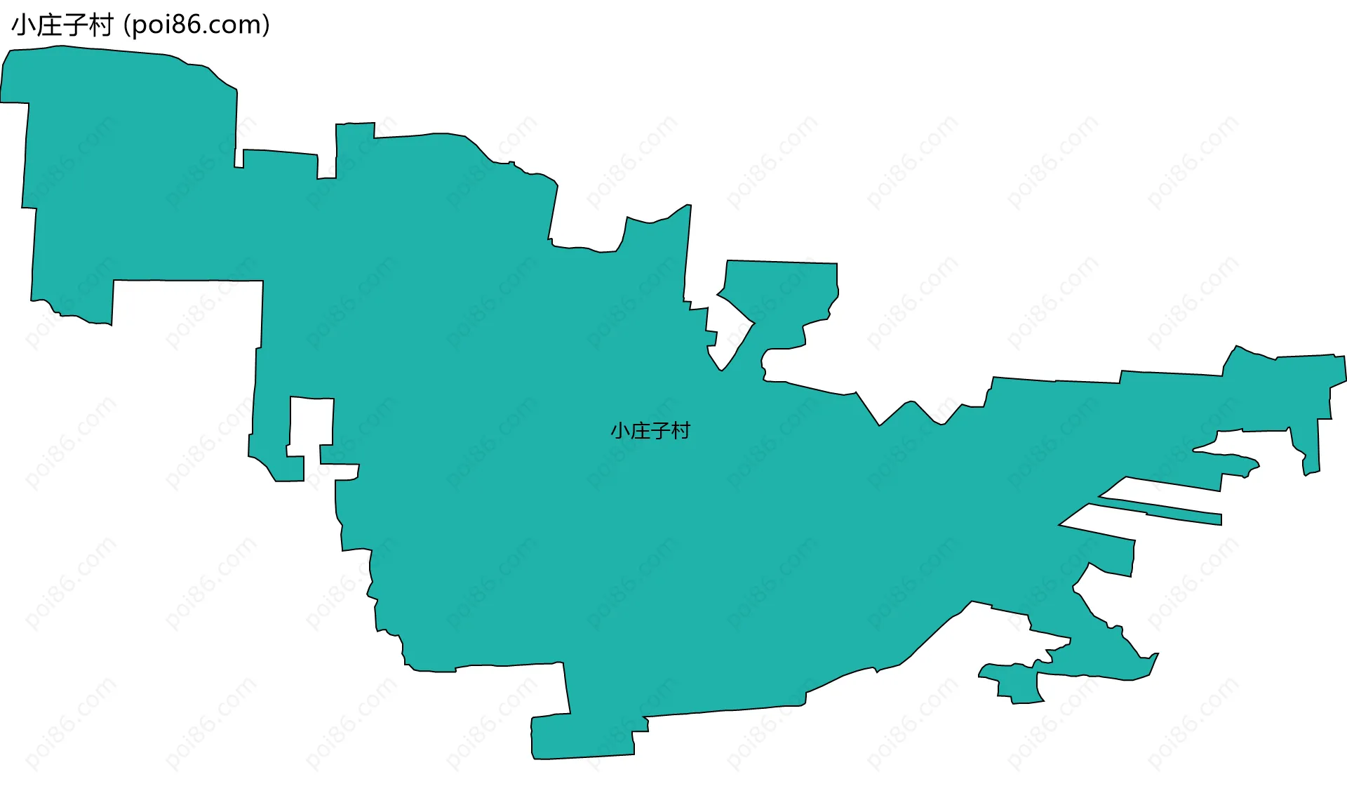 小庄子村边界地图