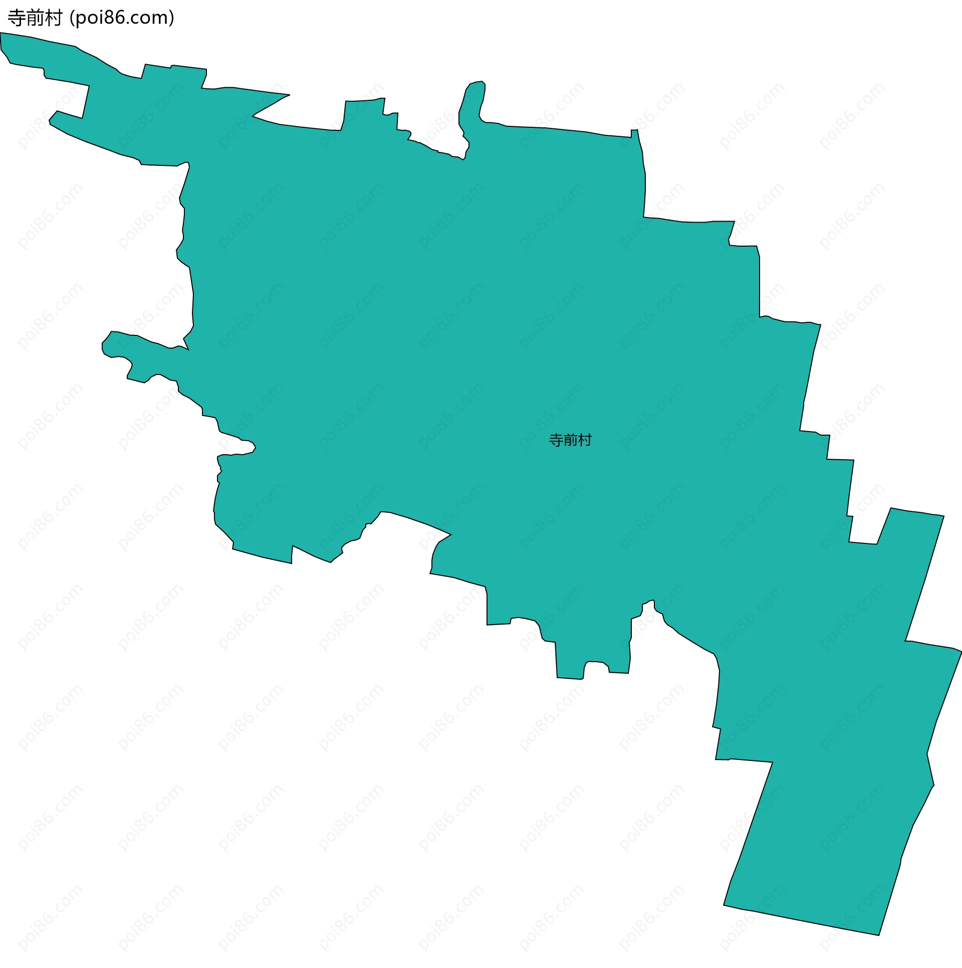 寺前村边界地图