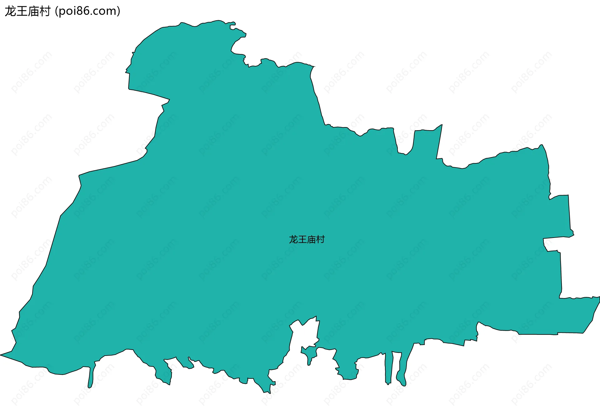 龙王庙村边界地图