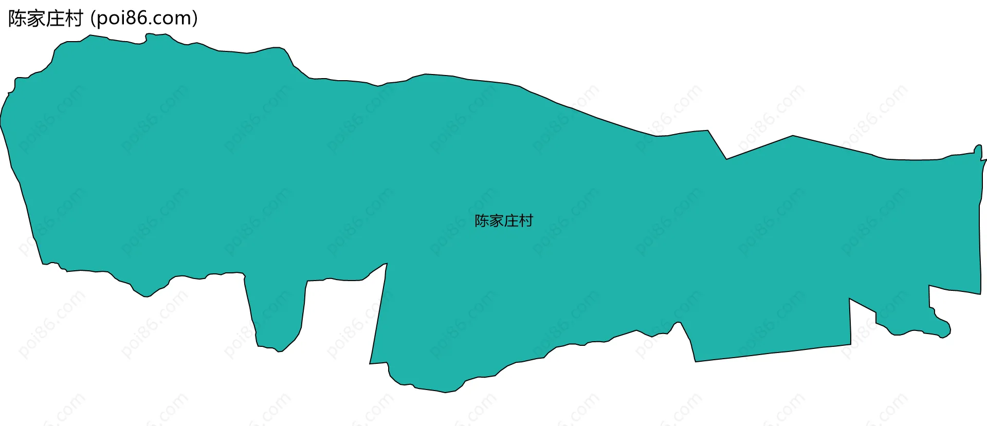 陈家庄村边界地图