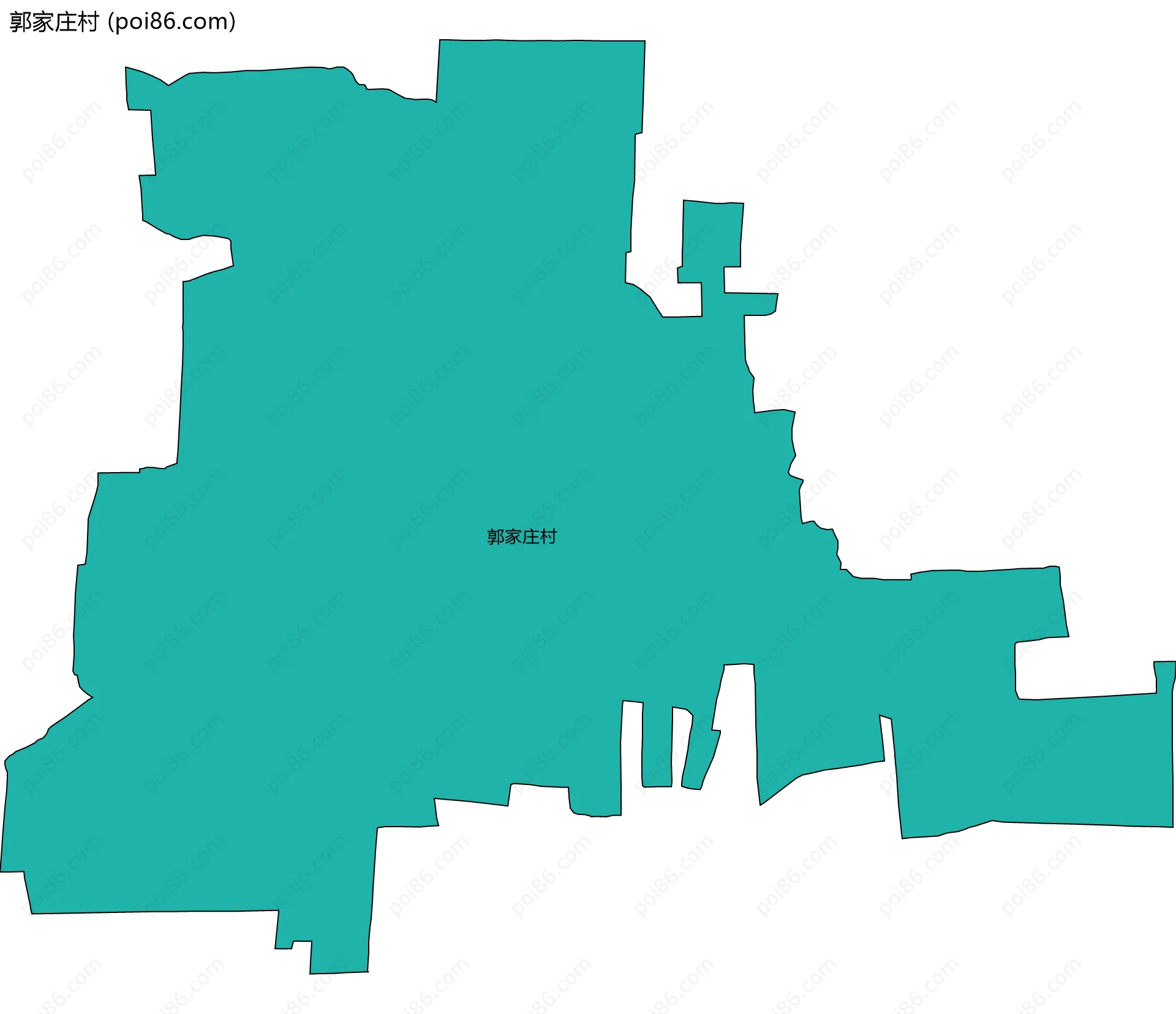 郭家庄村边界地图