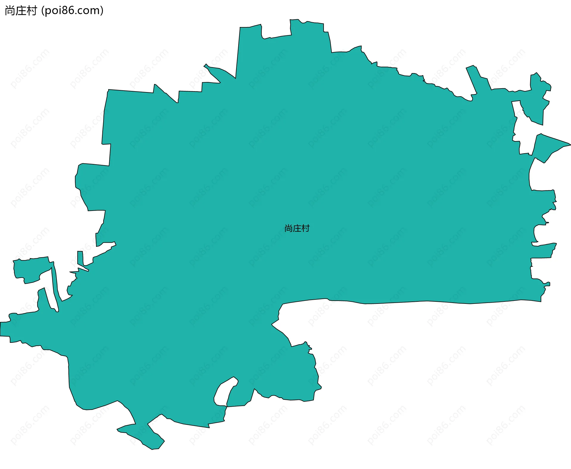尚庄村边界地图