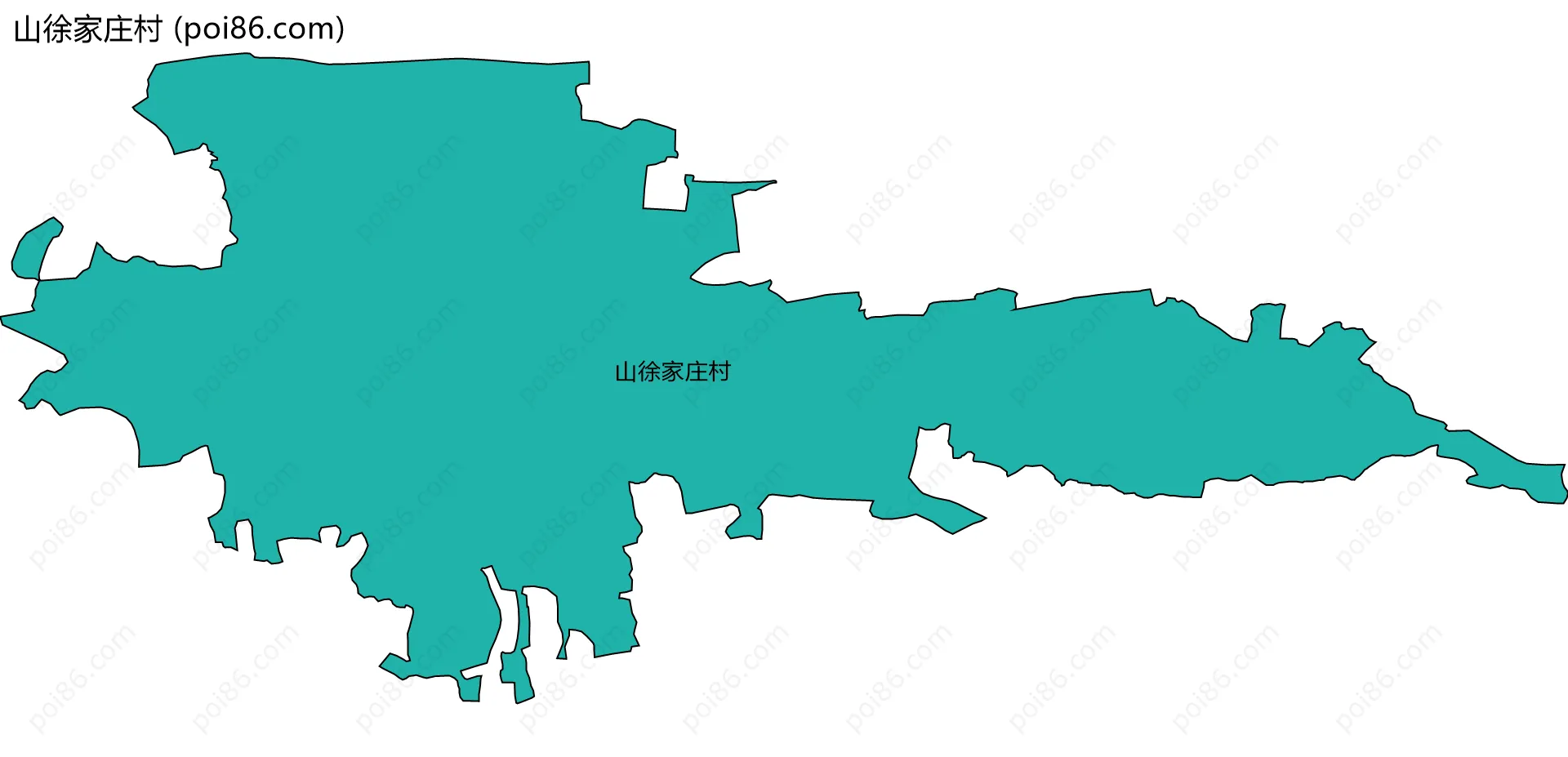 山徐家庄村边界地图