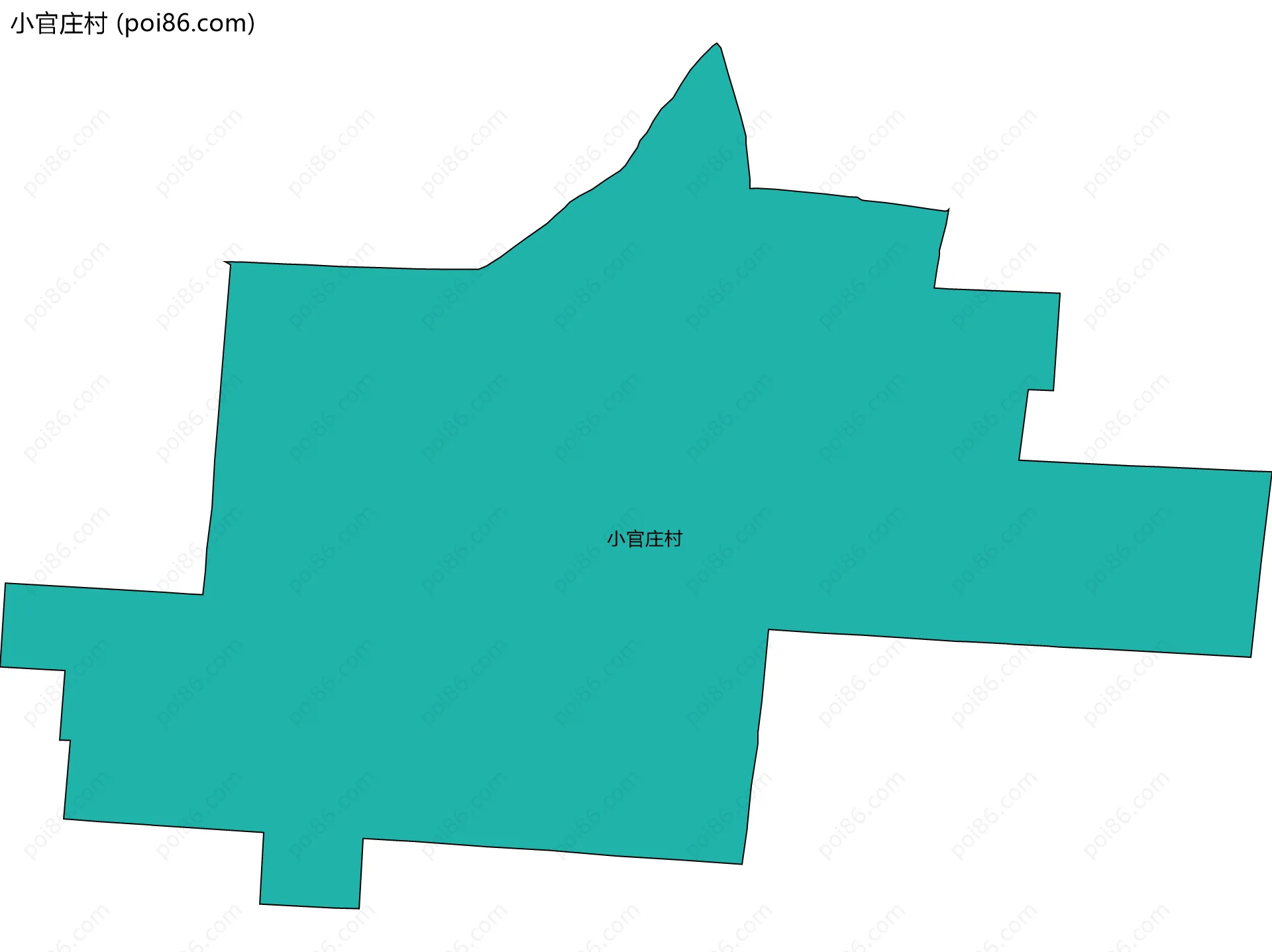 小官庄村边界地图
