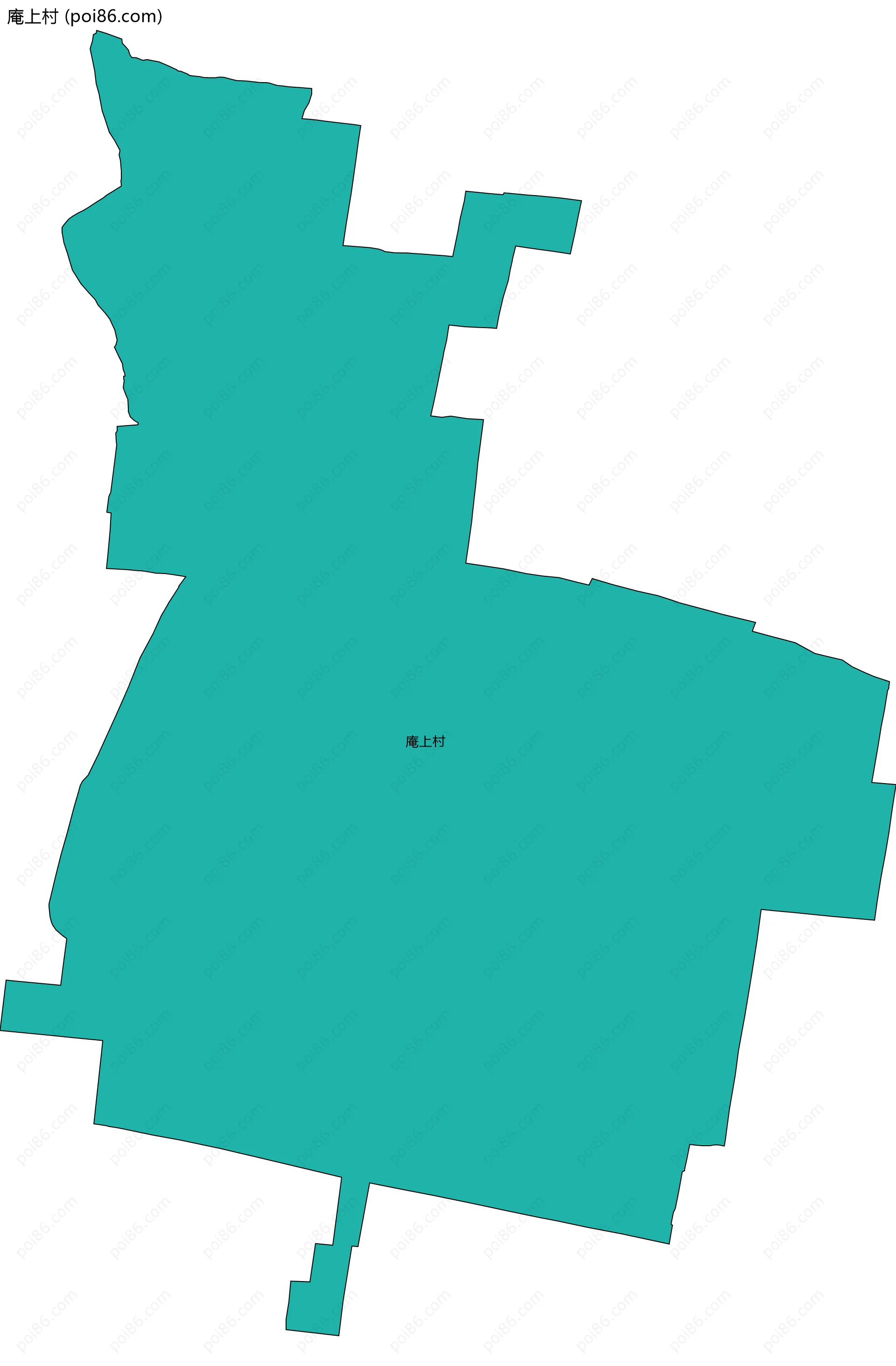 庵上村边界地图