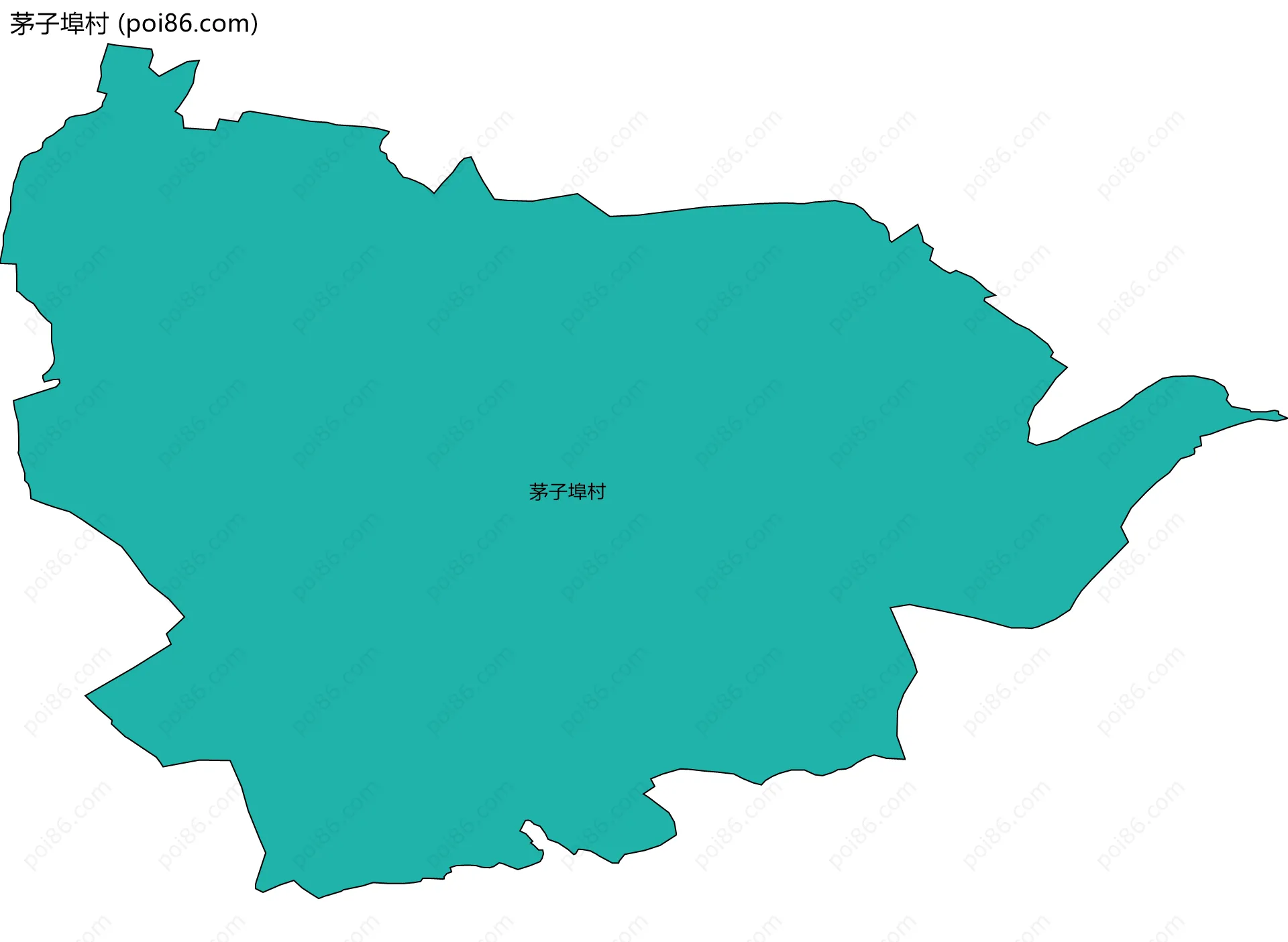 茅子埠村边界地图