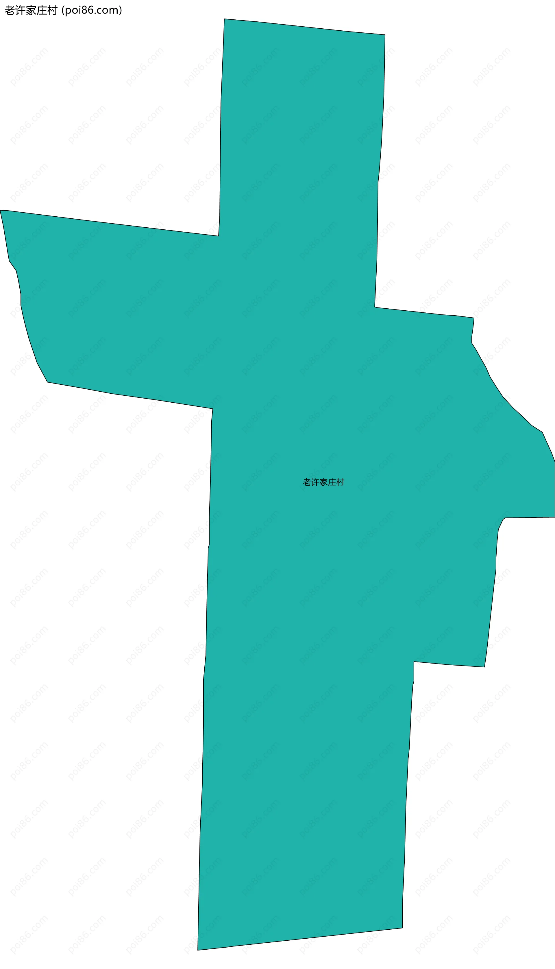 老许家庄村边界地图