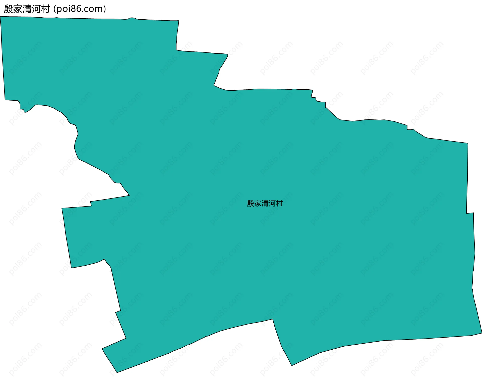 殷家清河村边界地图