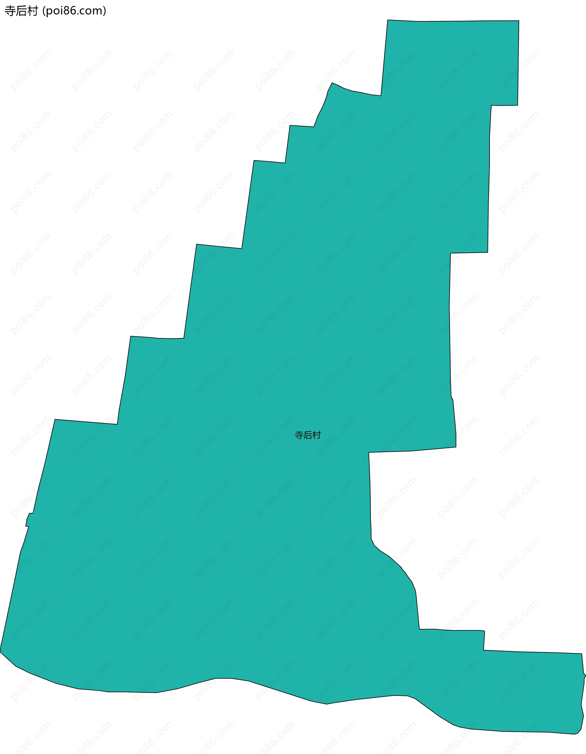 寺后村边界地图